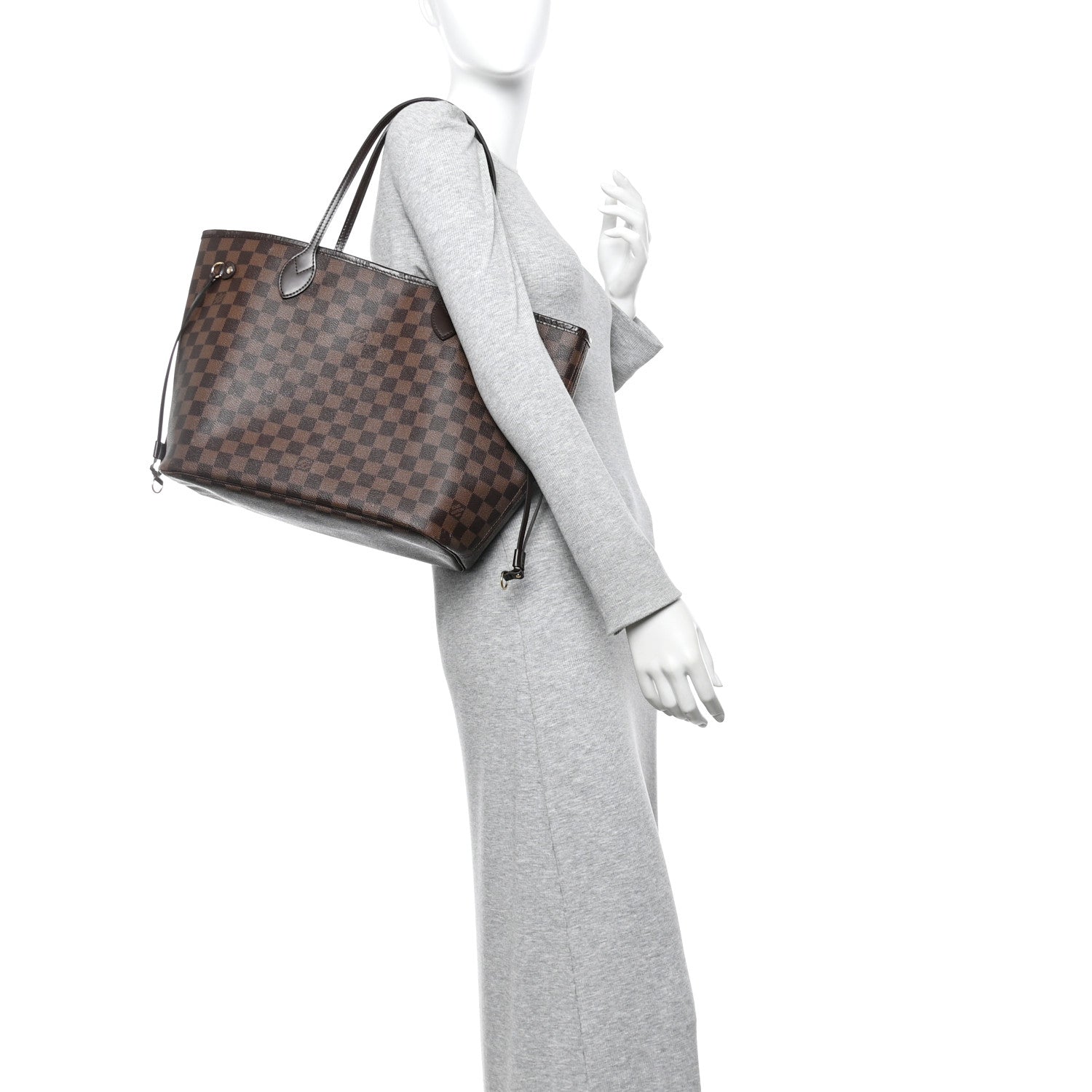 Damier Ebene Neo Neverfull MM Rose Ballerine