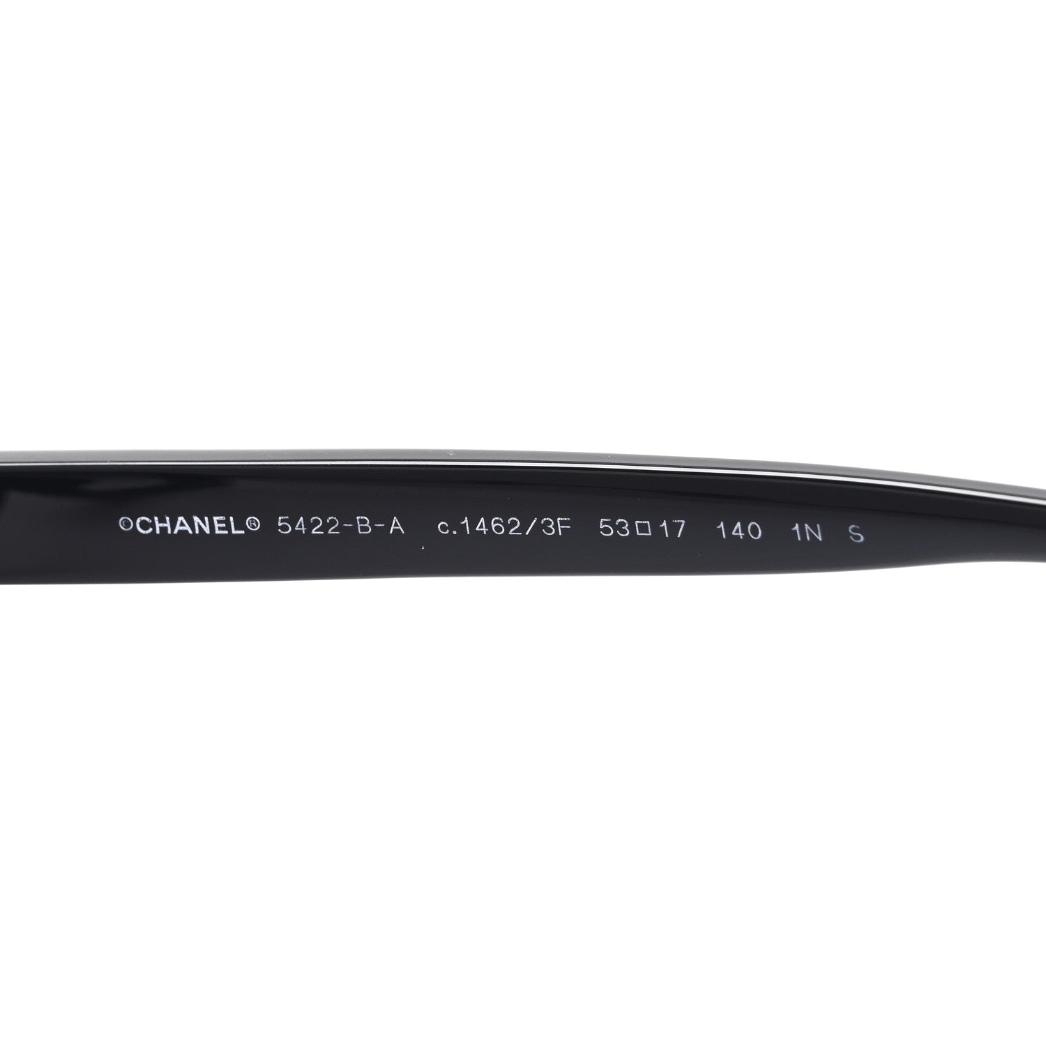 Acetate Strass Square Sunglasses 5422-B-A Black