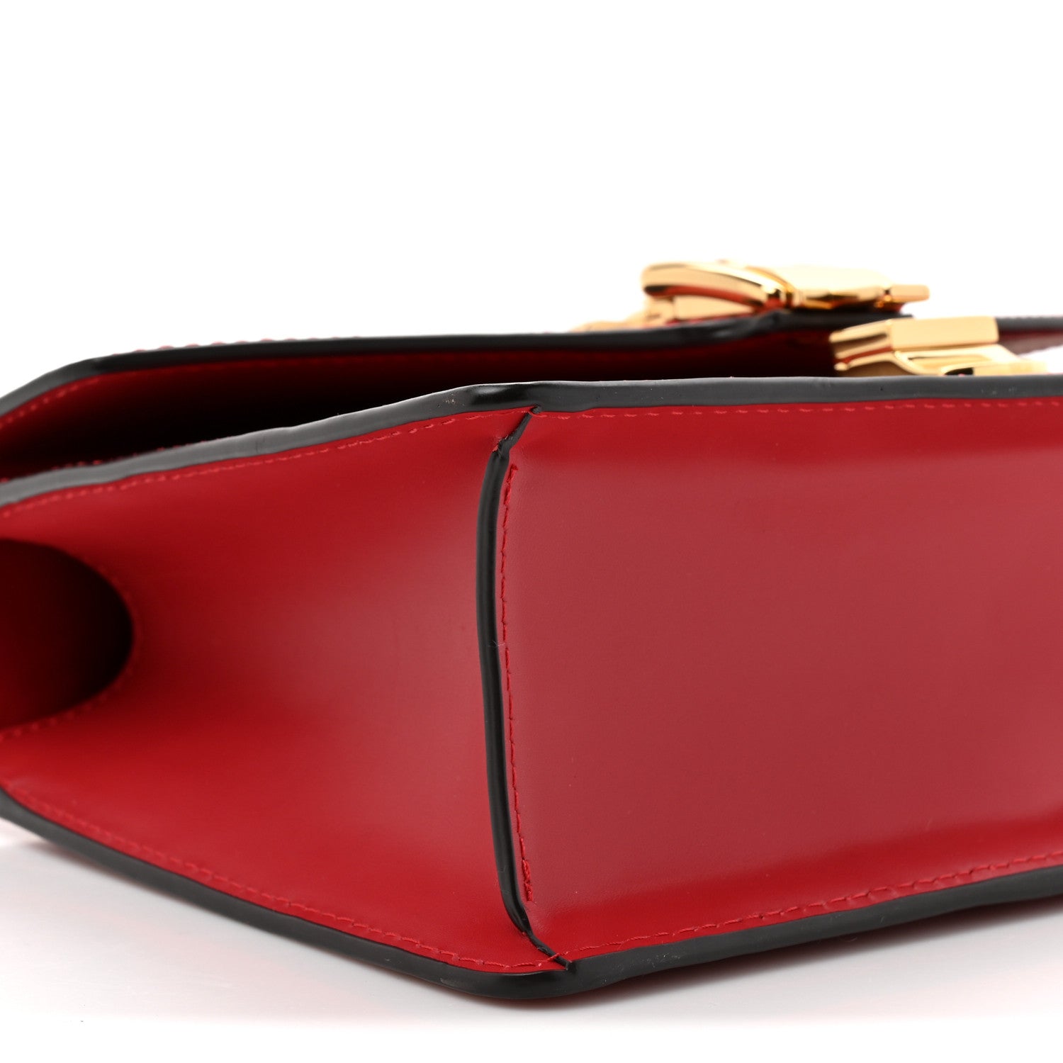 Calfskin Small Sylvie Shoulder Bag Hibiscus Red