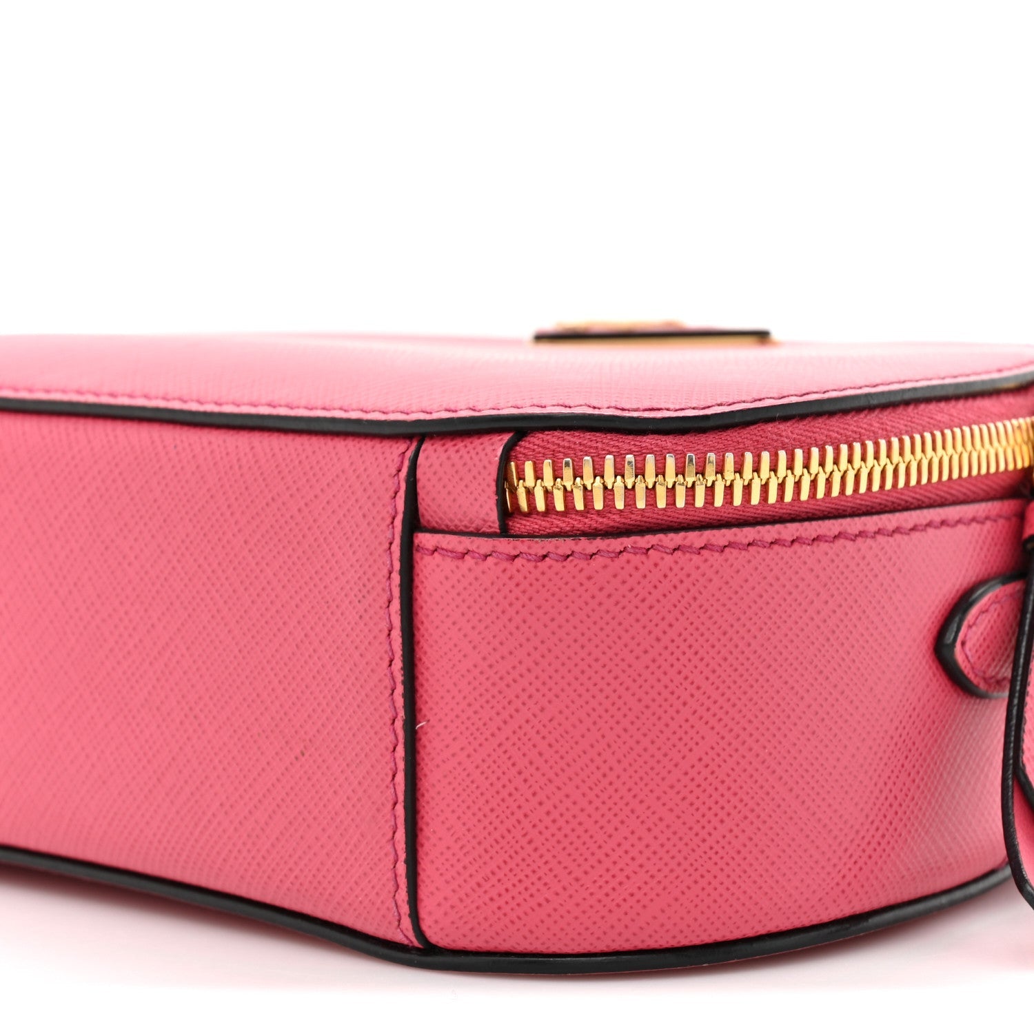 Saffiano Lux Odette Crossbody Magenta