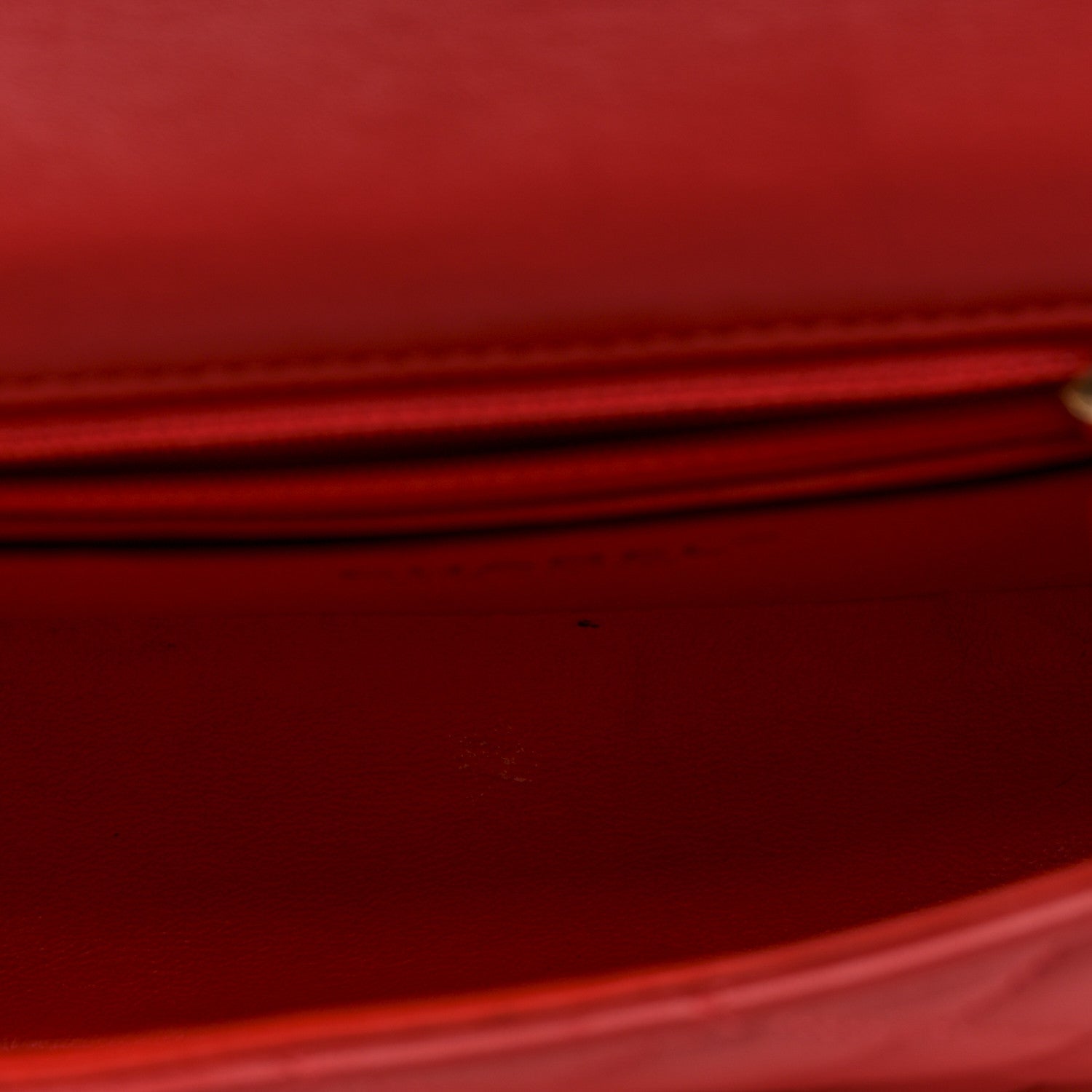 Lambskin Quilted Mini Rectangular Flap Coral