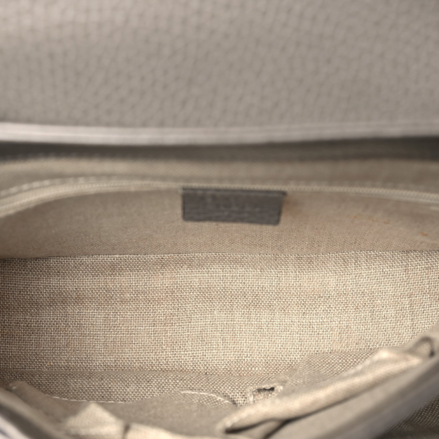 Dollar Calfskin Interlocking G Top Handle Shoulder Bag Loess