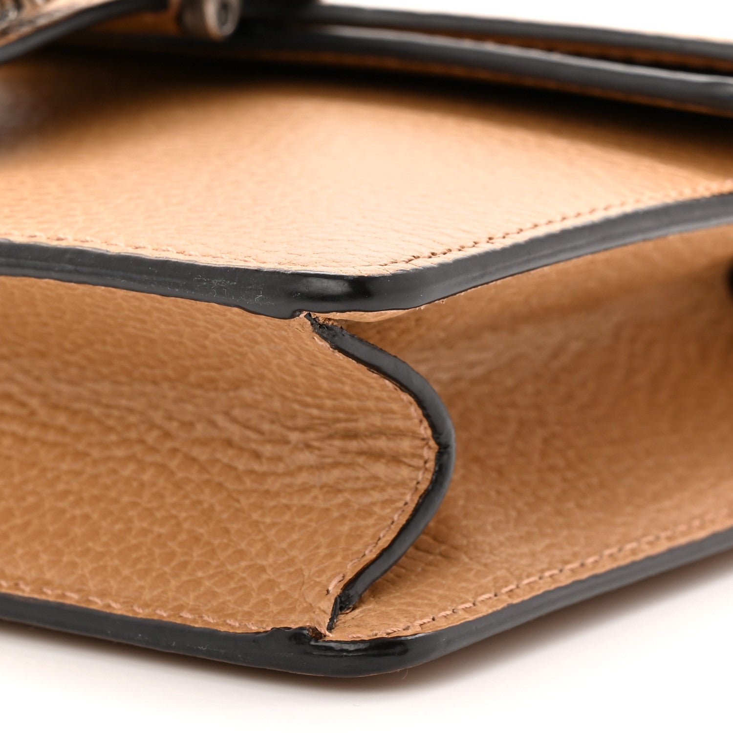 Dollar Calfskin Crystal Mini Dionysus Shoulder Bag Natural Tan Black Diamond