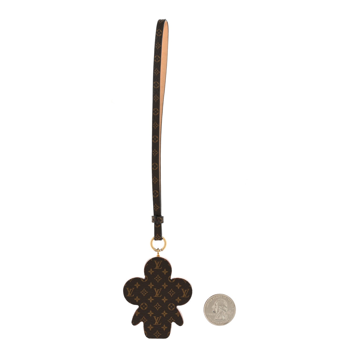 Monogram Vivienne Xmas Bag Charm Key Holder Brown