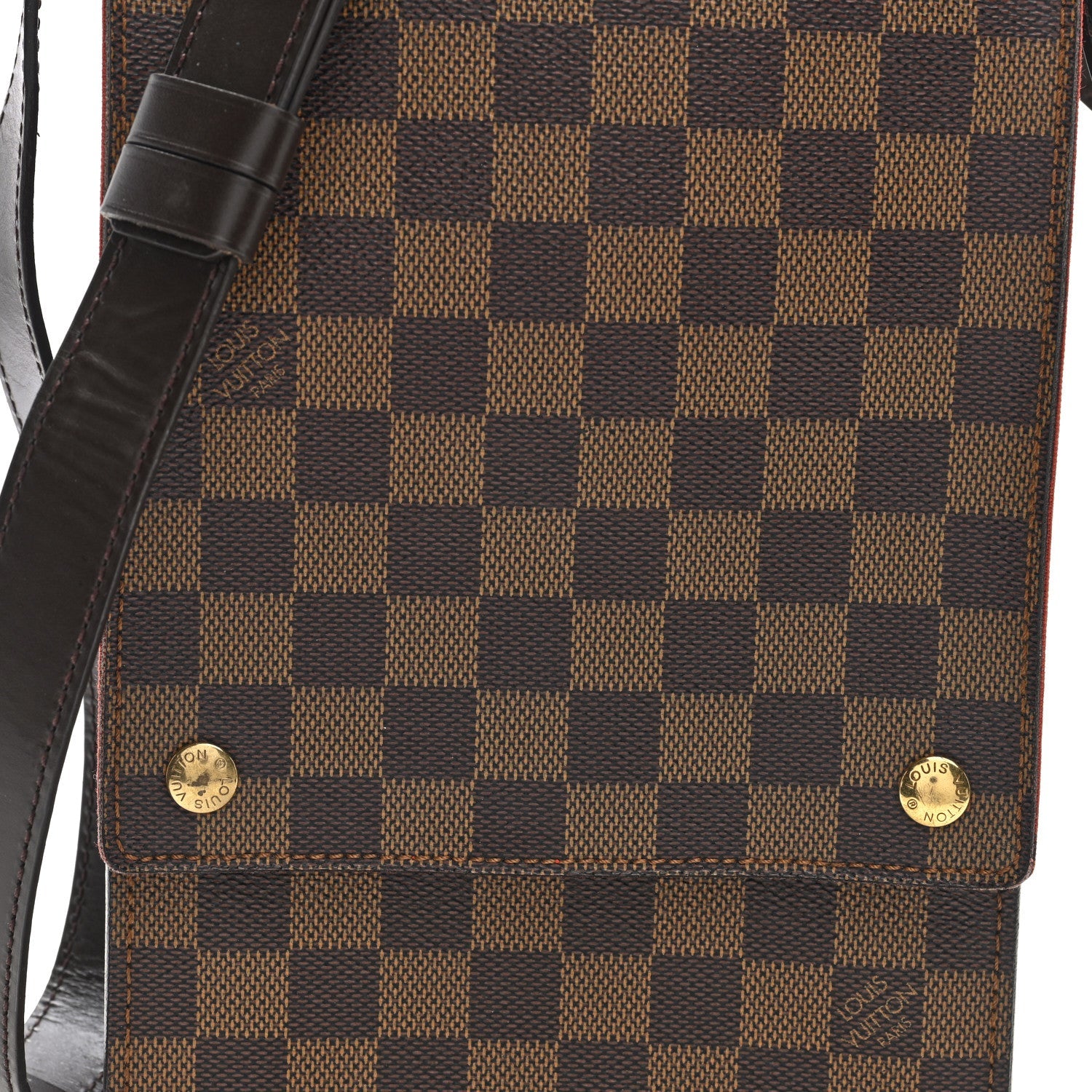 Damier Ebene Portobello Travel Shoulder Bag