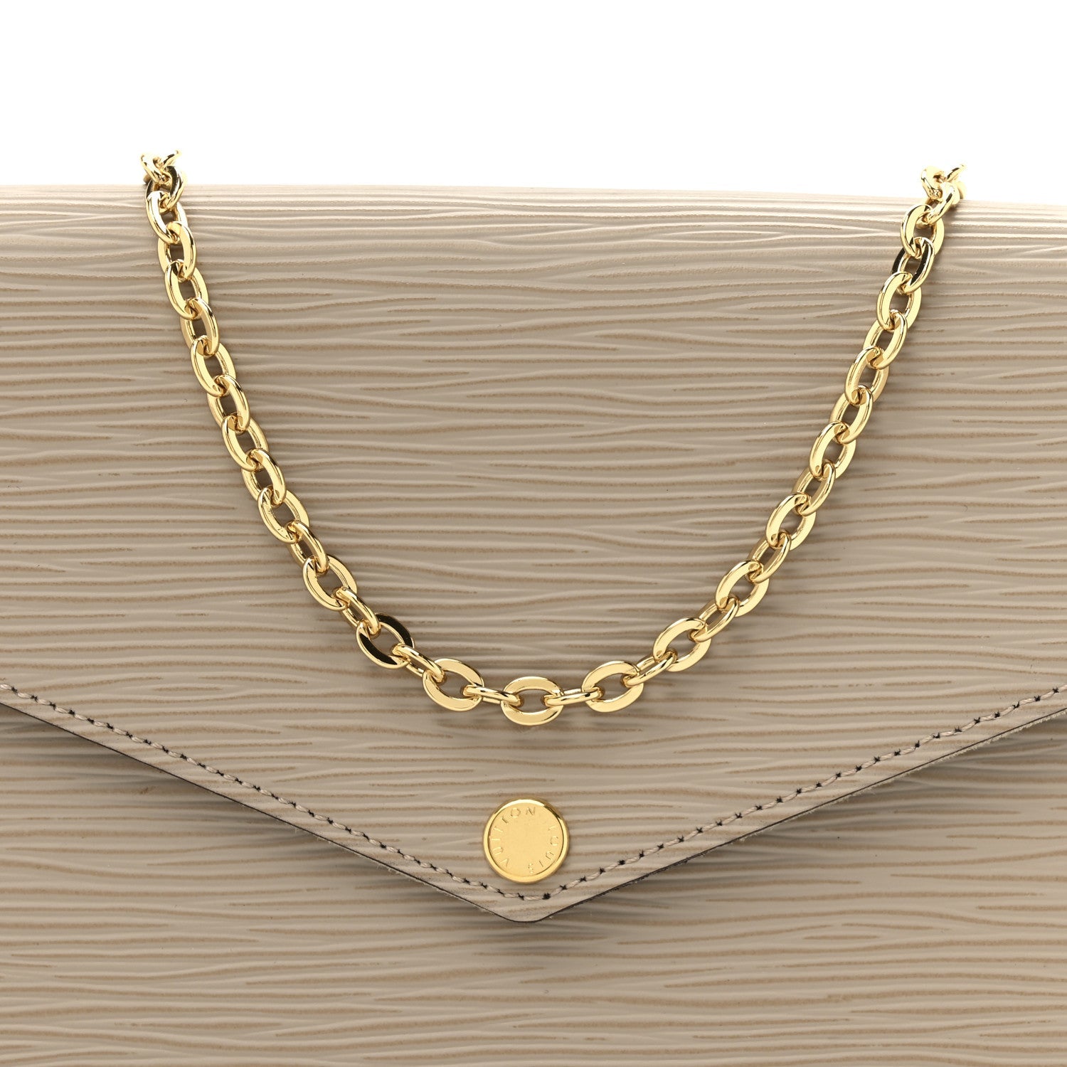 Epi Felicie Pochette Chain Wallet Galet