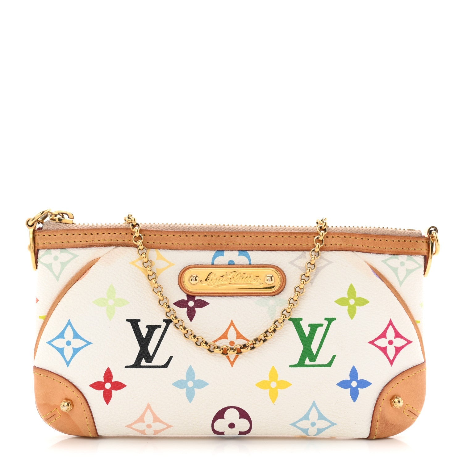 Monogram Multicolor Pochette Milla MM White