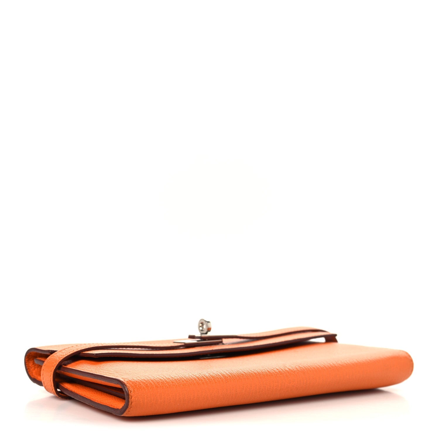 Chevre Mysore Kelly Longue Wallet Orange