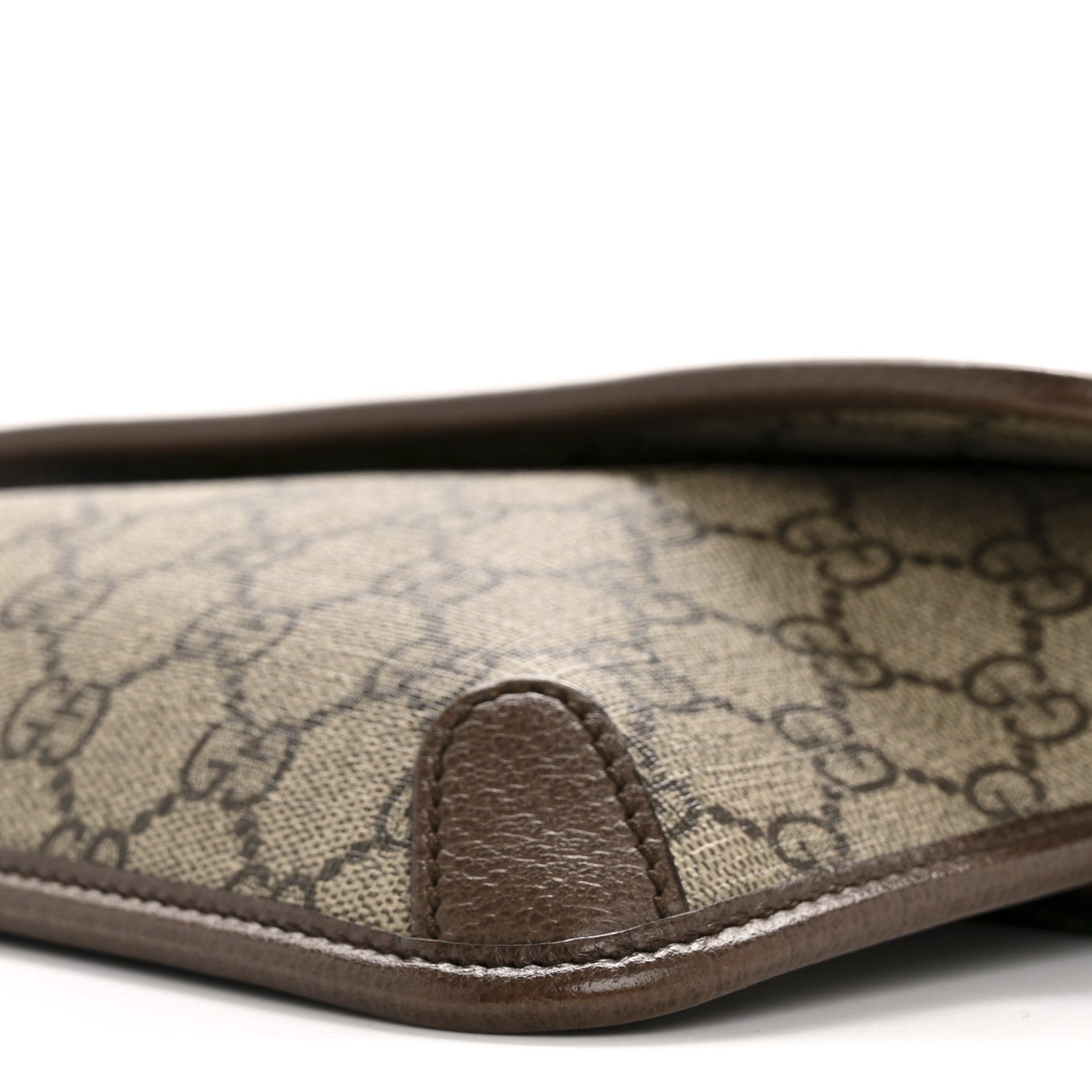 GG Supreme Monogram Neo Vintage Web Belt Bag Brown