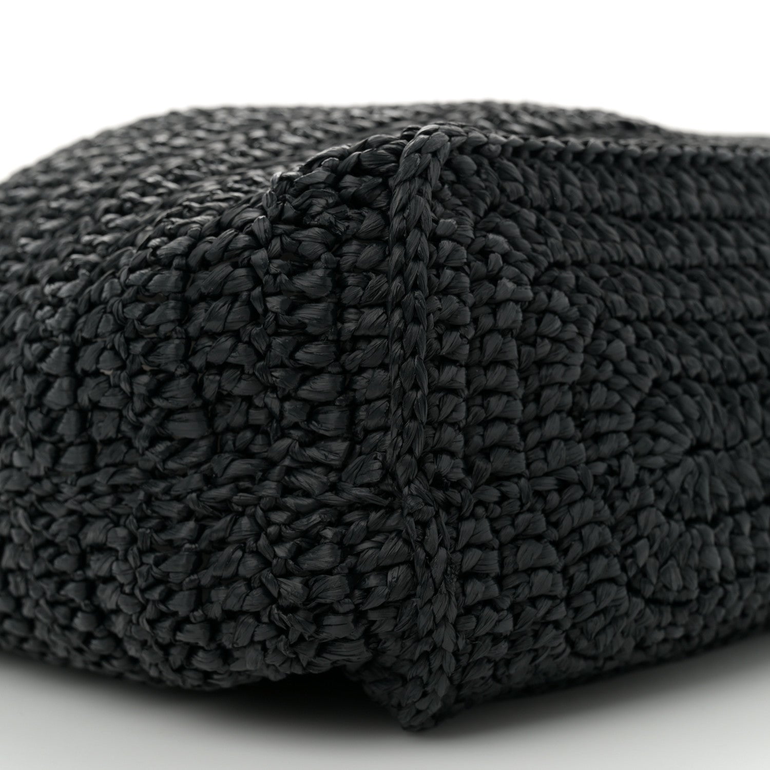Raffia Rive Gauche Tote Black