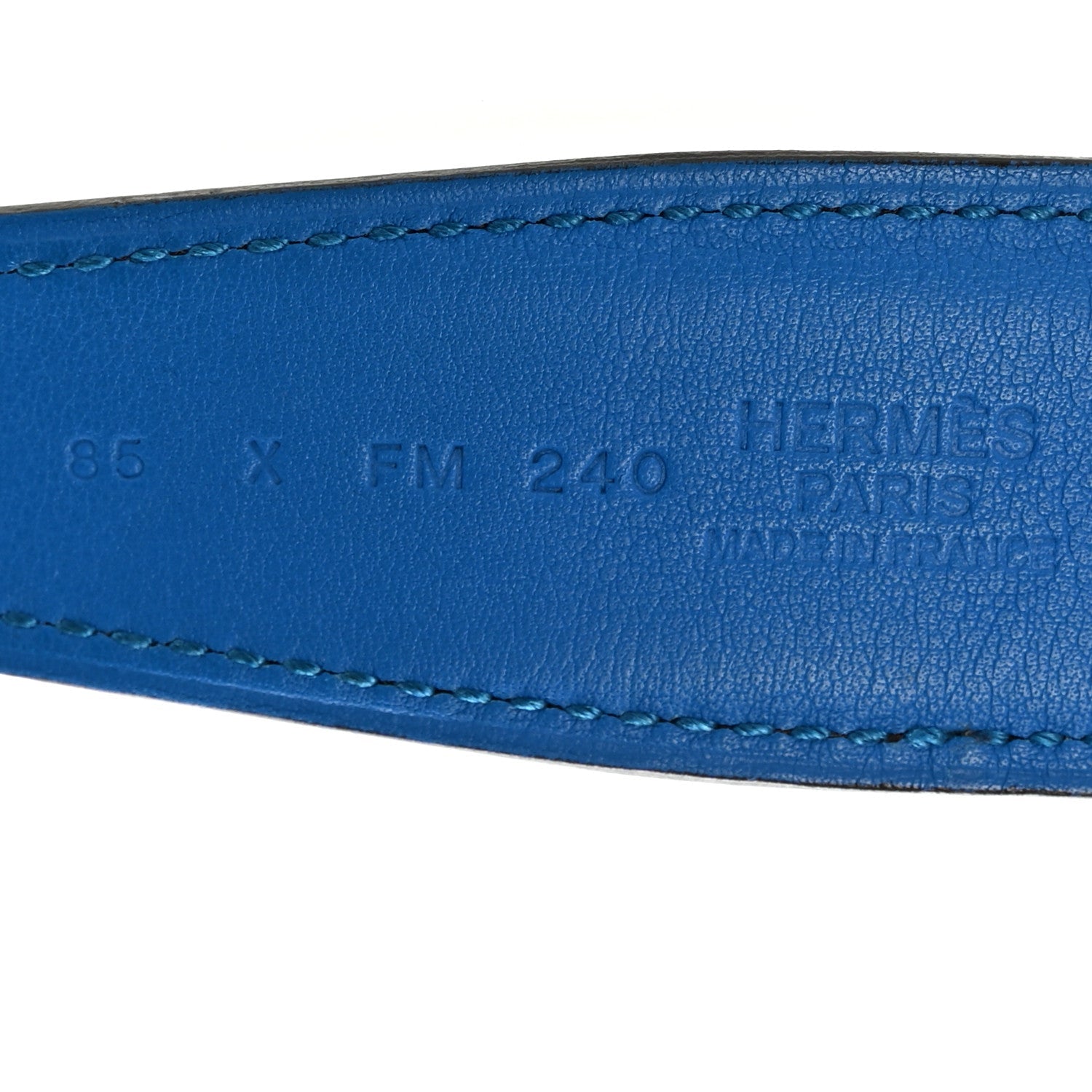 Polo Bullskin Swift 32mm Enamel Quizz H Belt 85 34 Macassar Bleu Hydra