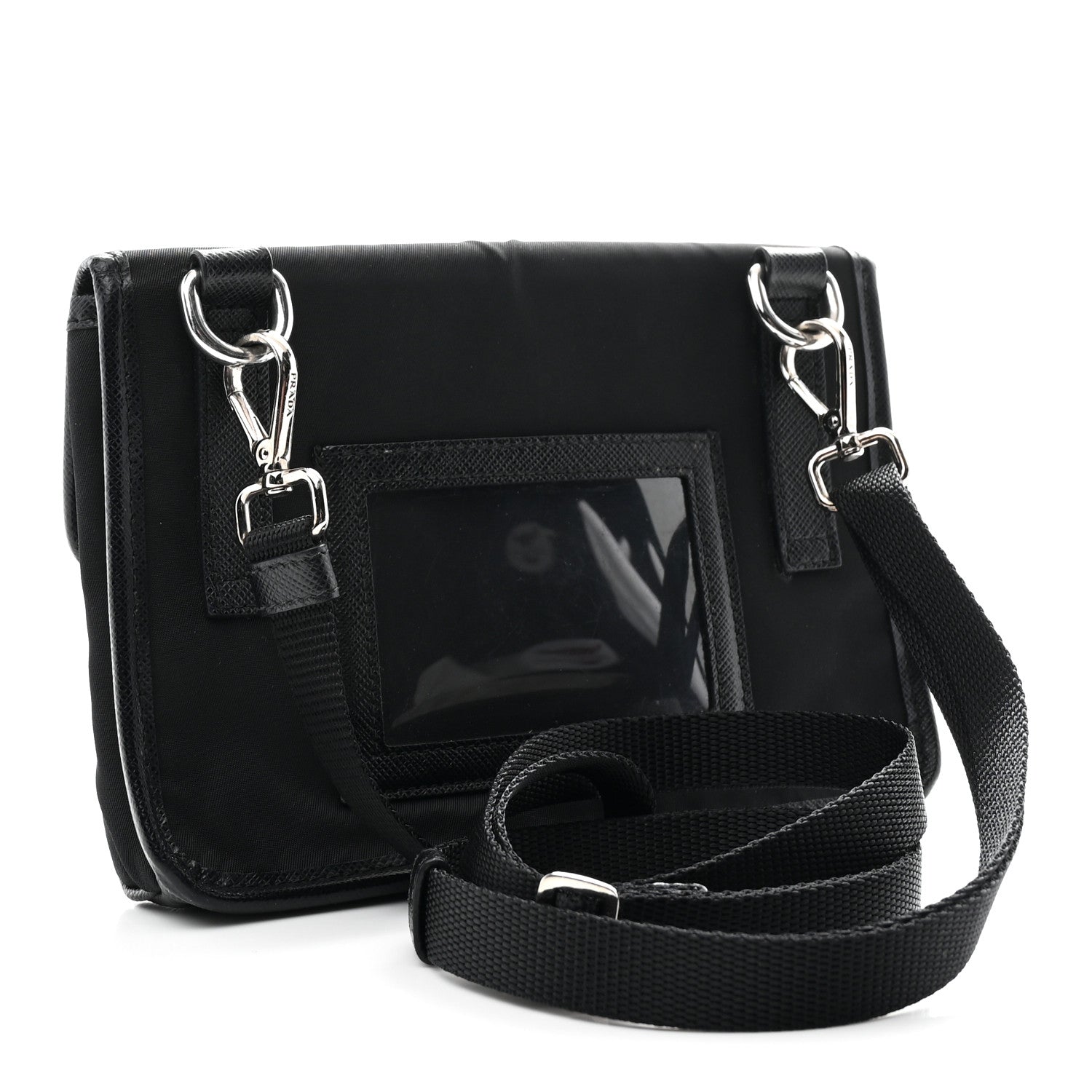 Re-Nylon Saffiano Lunar New Year Smartphone Case Crossbody Black