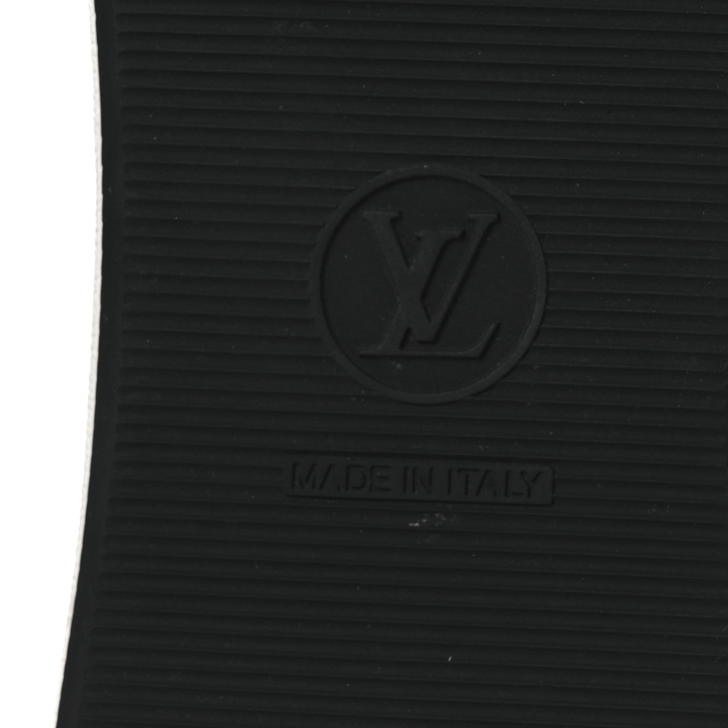 Calfskin Monogram LV Stadium Sneaker 38 White Black