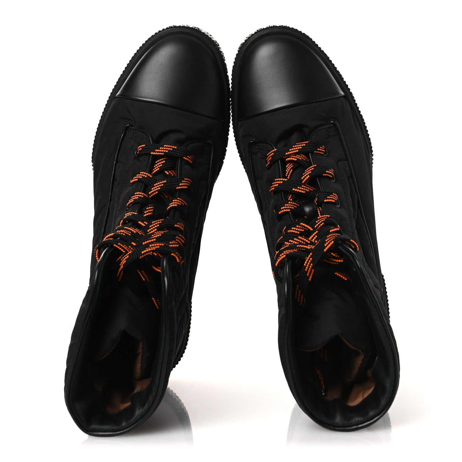 Calfskin Parachute Fresh Ankle Boots 40.5 Black
