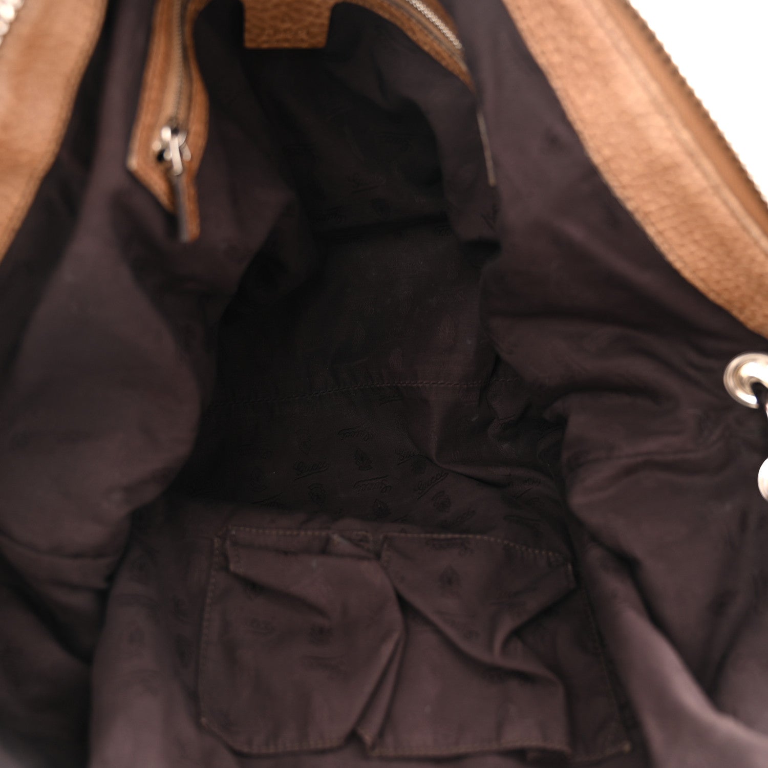 Monogram Bamboo Bar Medium Tote Brown