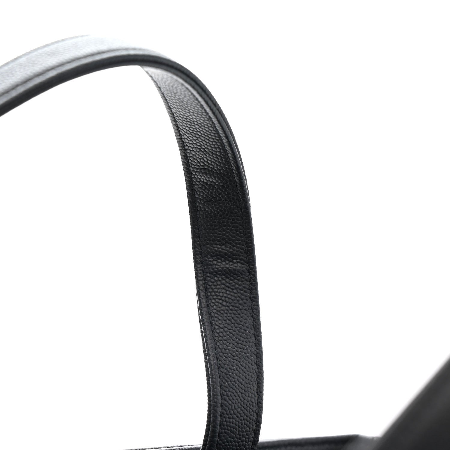 Caviar Quilted Large Business Affinity Shopping Bag Black