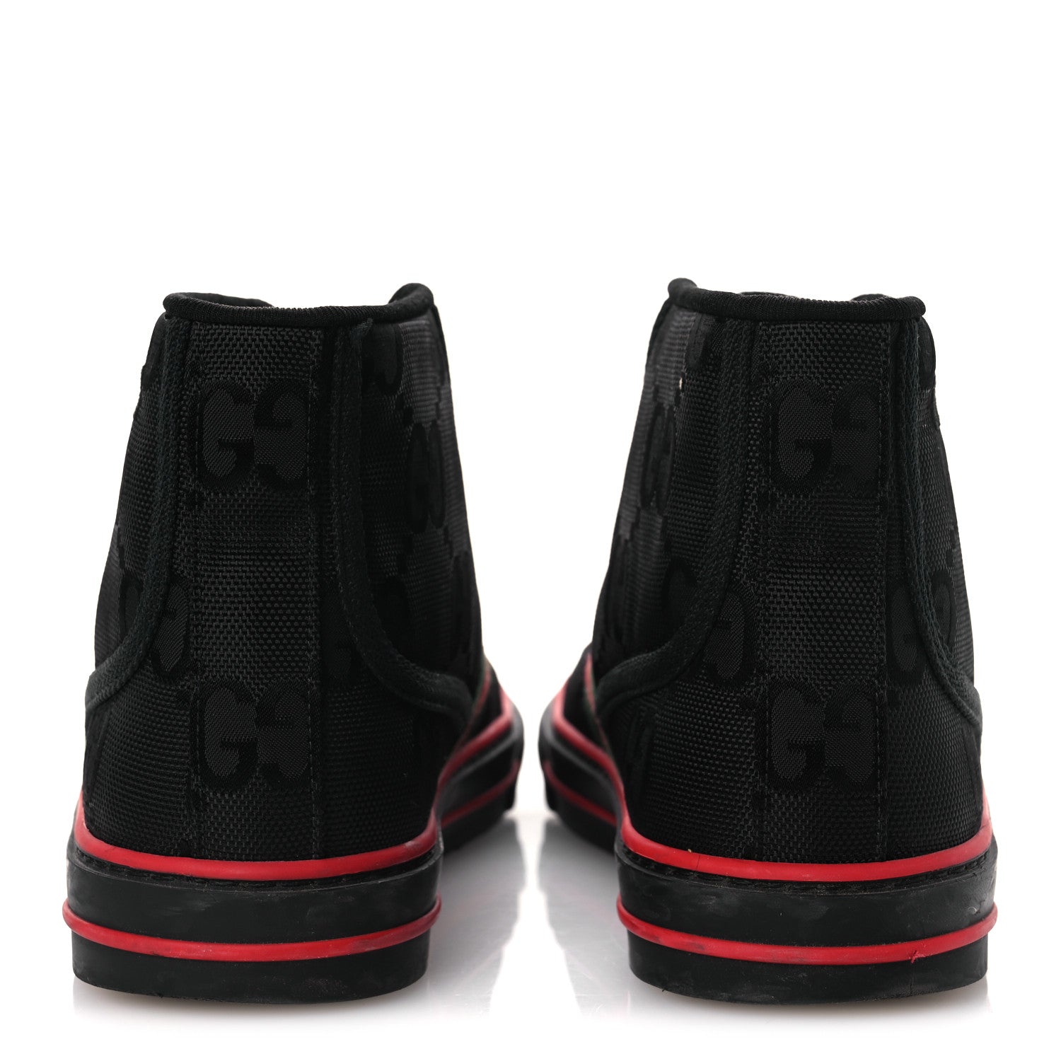 Econyl Nylon Web Monogram Off The Grid Womens 1977 Tennis High Top Sneakers 39 Black