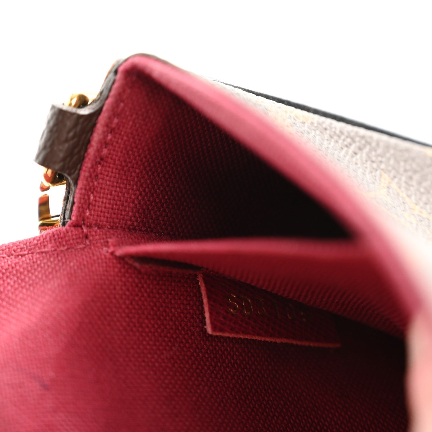 Monogram Pochette Felicie Chain Wallet Fuchsia