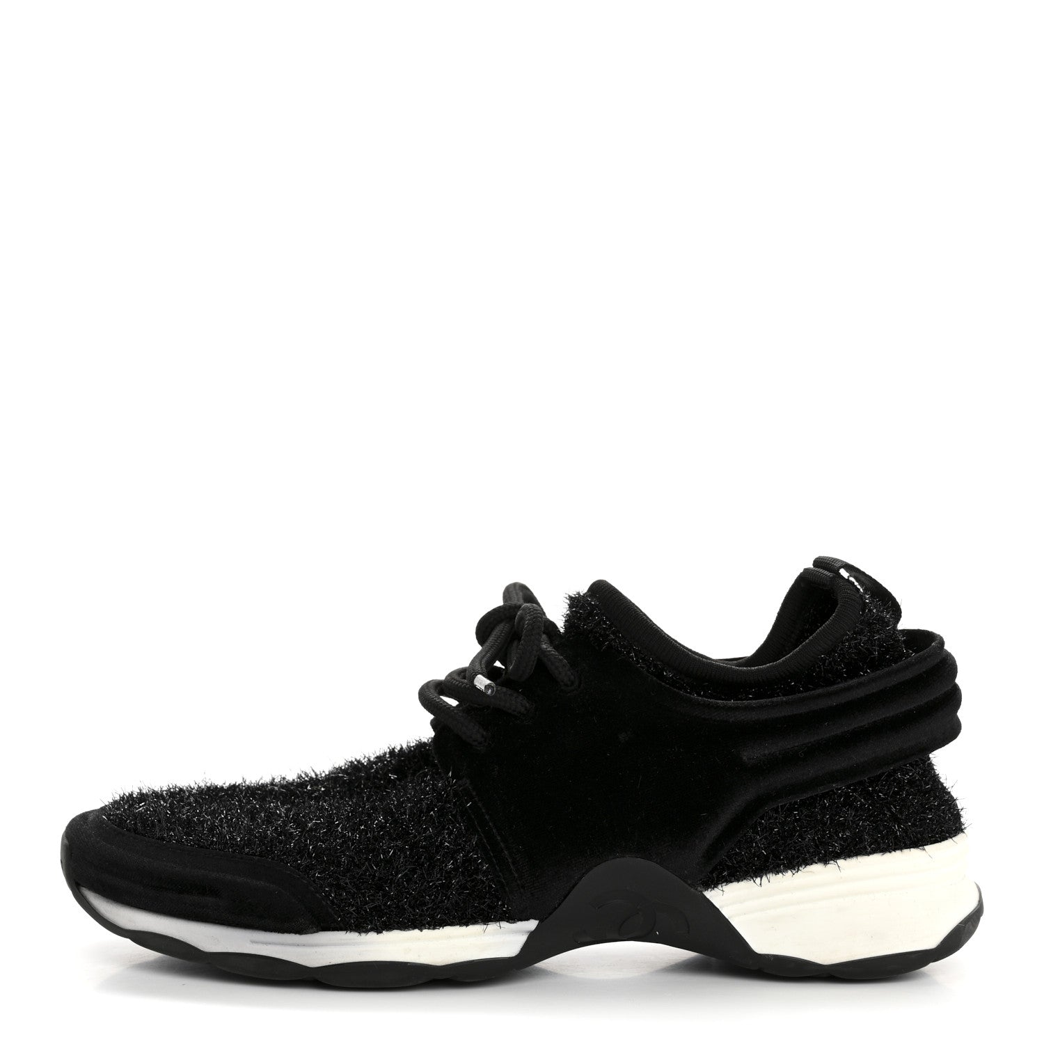 Stretch Fabric Womens CC Sneakers 37.5 Black
