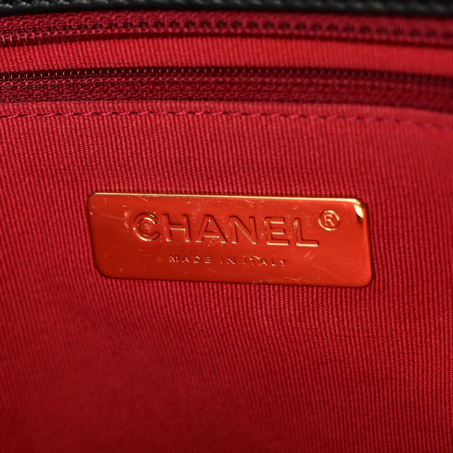 Lambskin Quilted Chanel 19 Shopping Bag Black