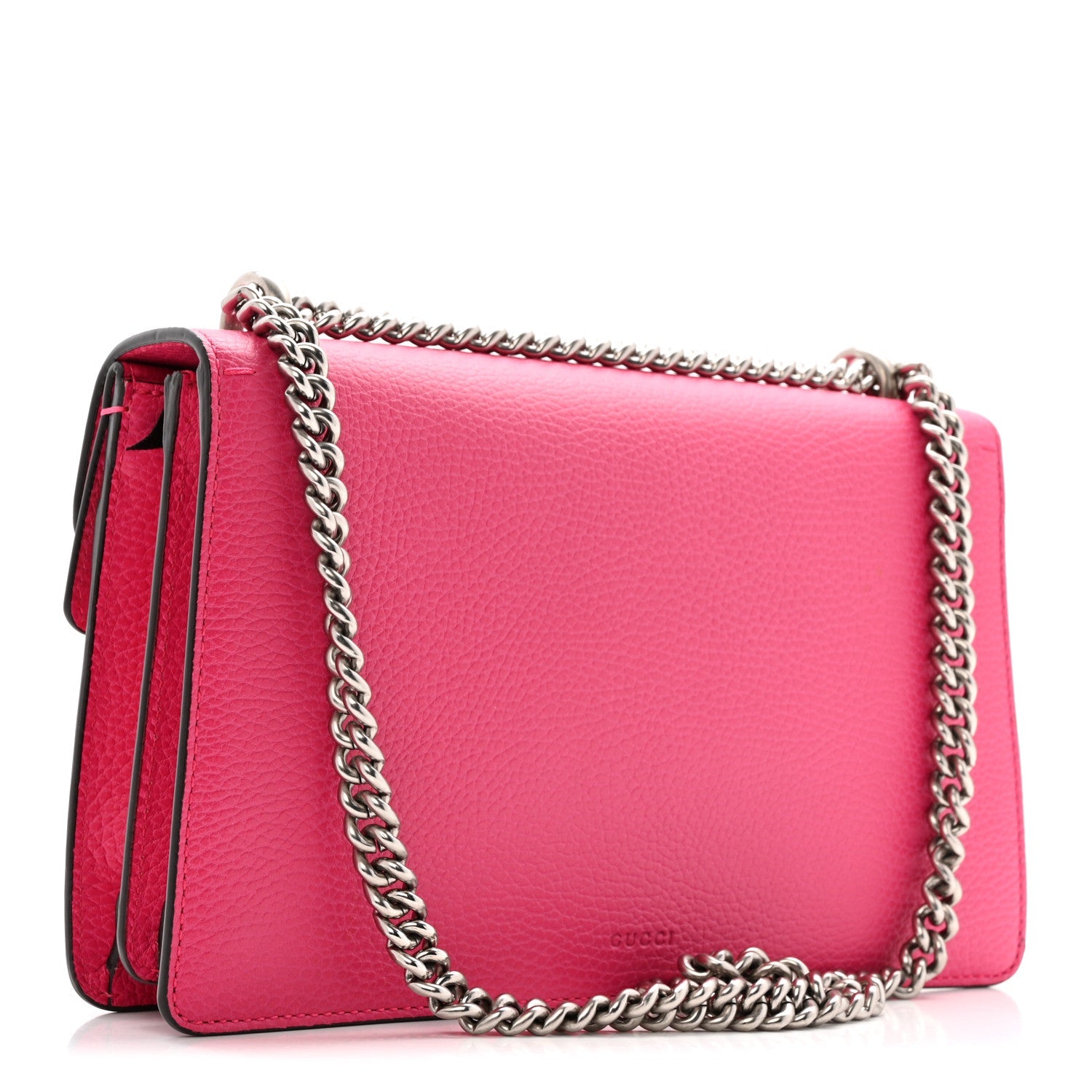 Pebbled Calfskin Embellished Guccify Small Dionysus Shoulder Bag Rosa