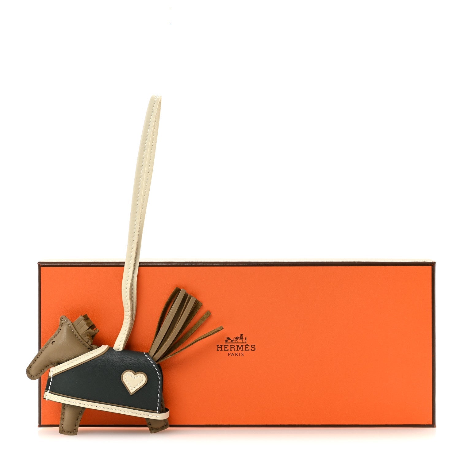Milo Lambskin Grigri Rodeo Robeo Coeur Bag Charm PM Beige Marfa Craie Vert Mangrove