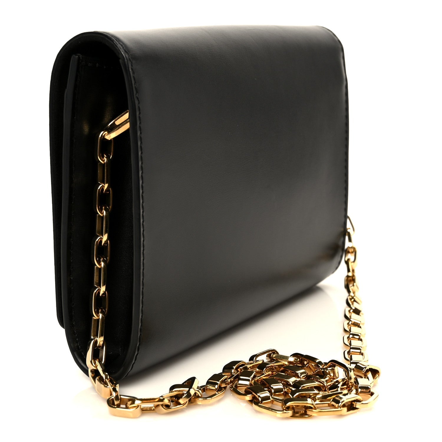 Calfskin Chain Louise GM Black