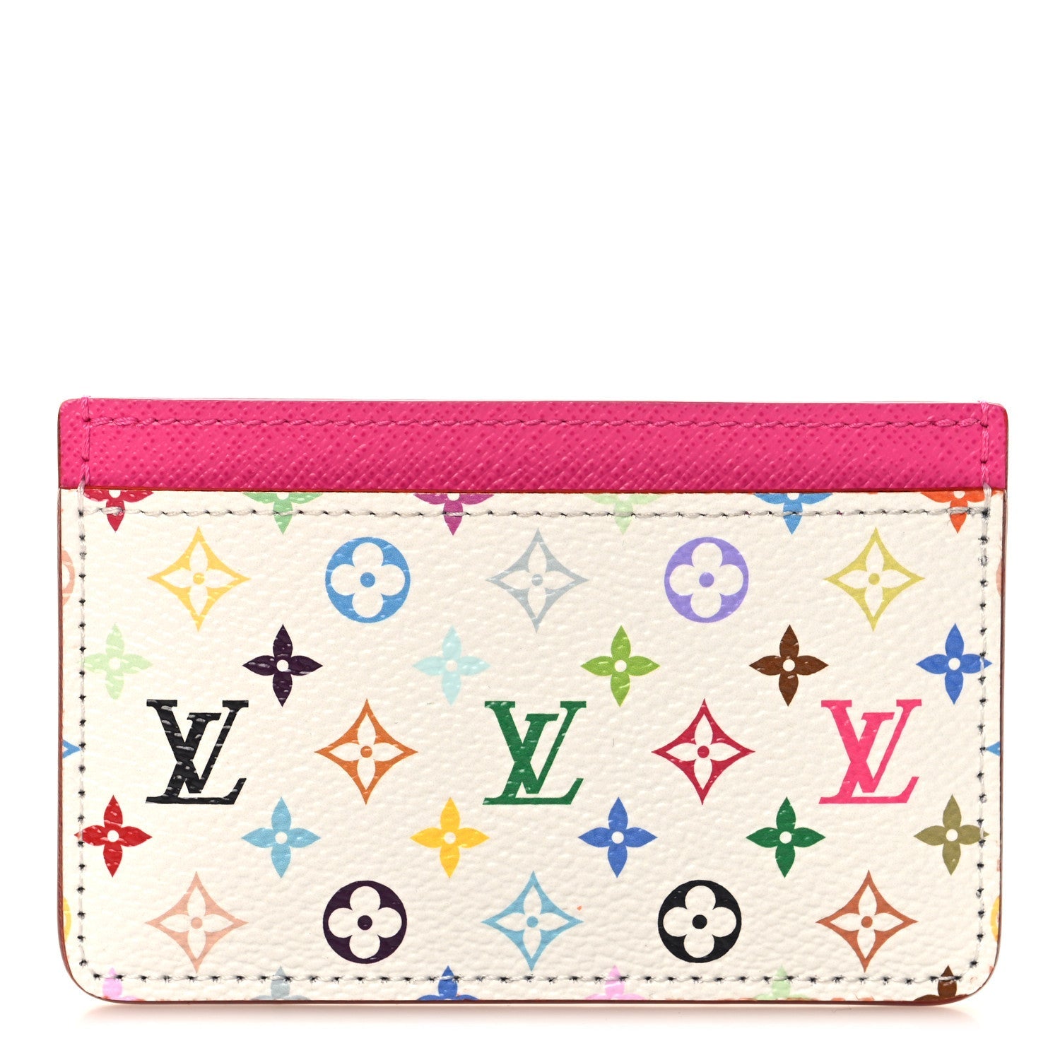 LV X TM Monogram Multicolor Card Holder Kawaii Pink