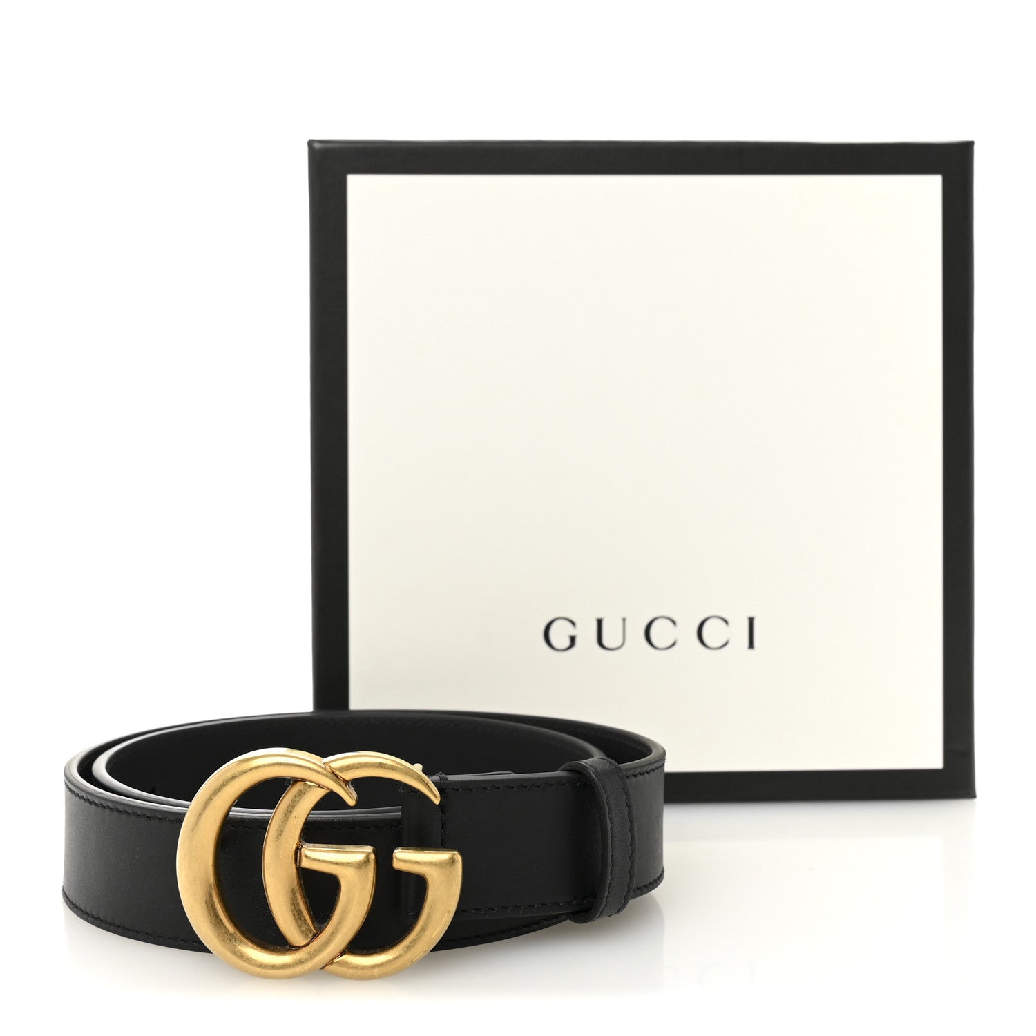 Calfskin Double G 30mm Belt 75 30 Black
