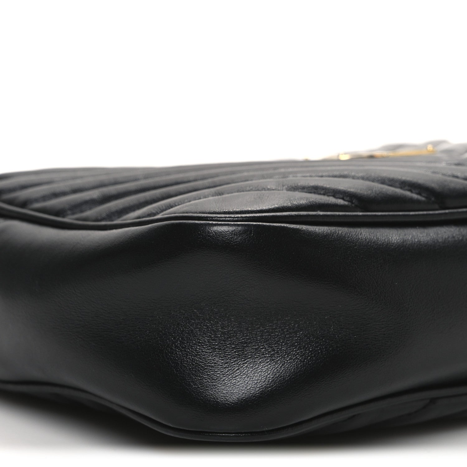 Calfskin Matelasse Monogram Lou Camera Bag Black