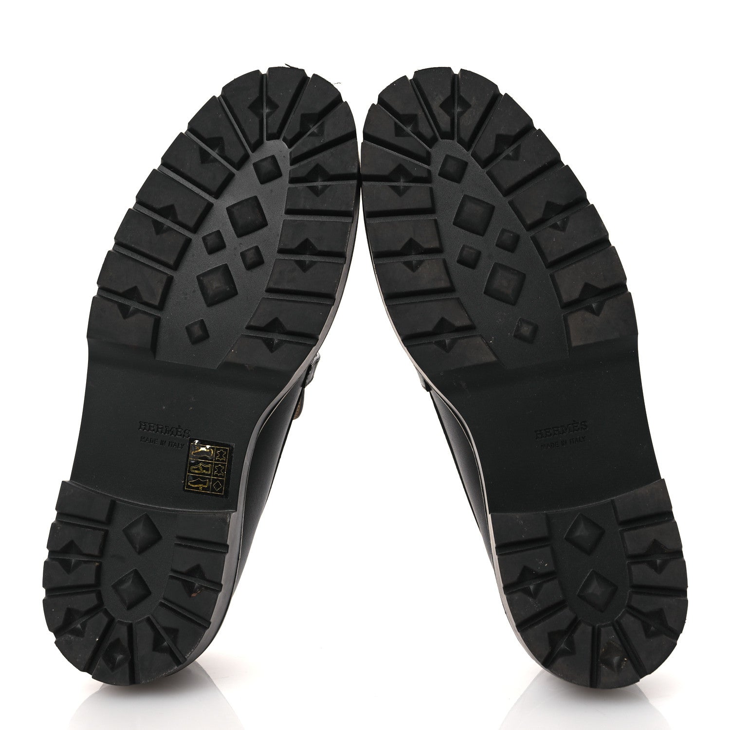 Calfskin Womens Icone Loafers 40 Black