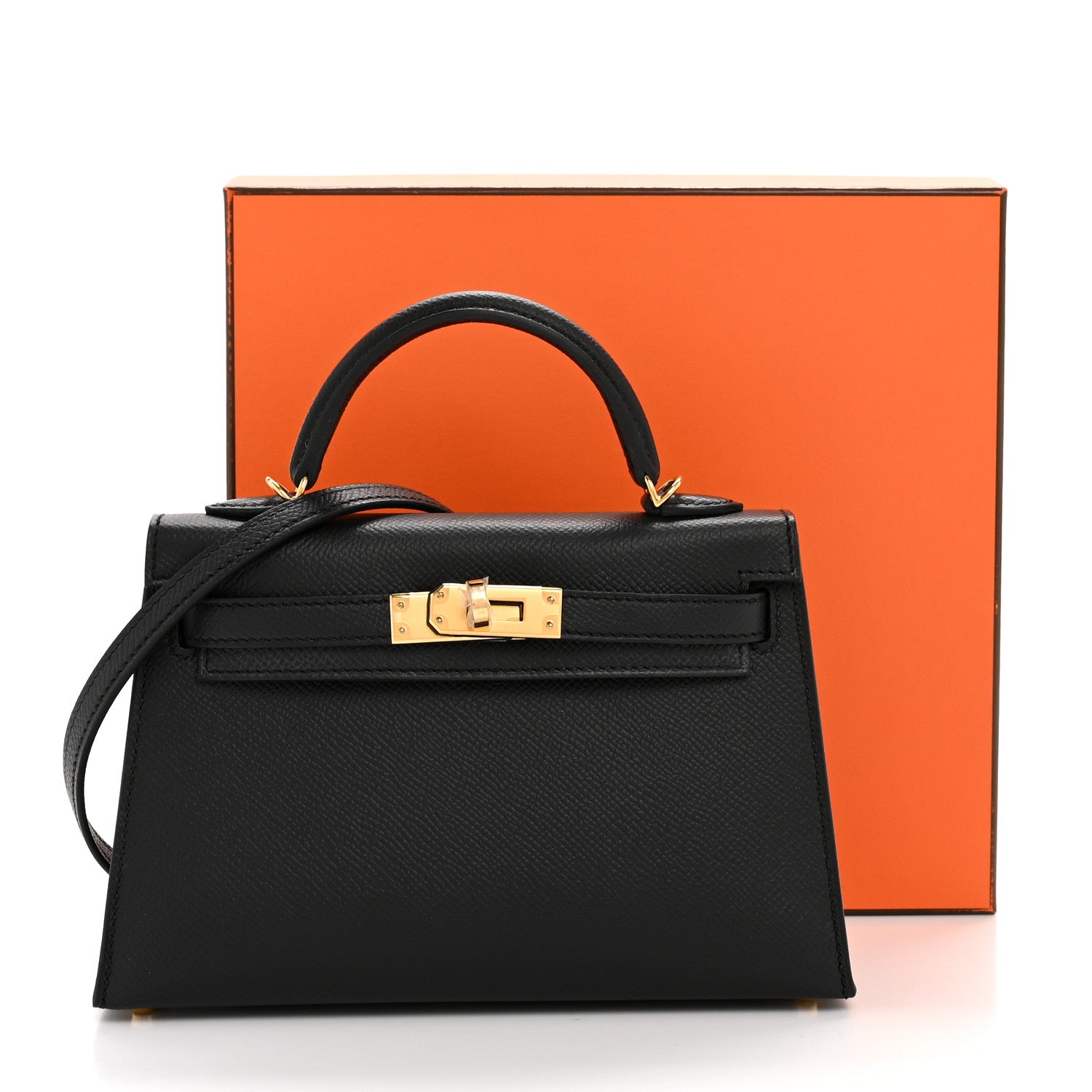 Epsom Mini Kelly Sellier 20 Black