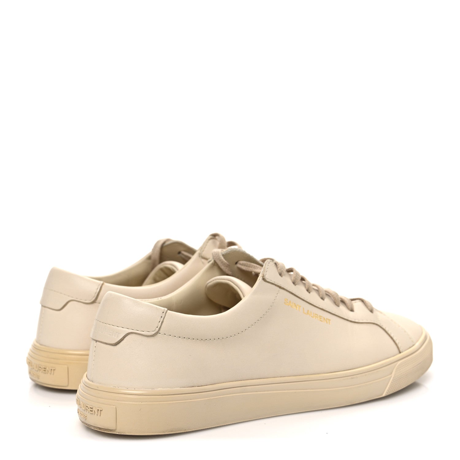 Calfskin Andy Low Top Sneakers 36 Dark Coquille