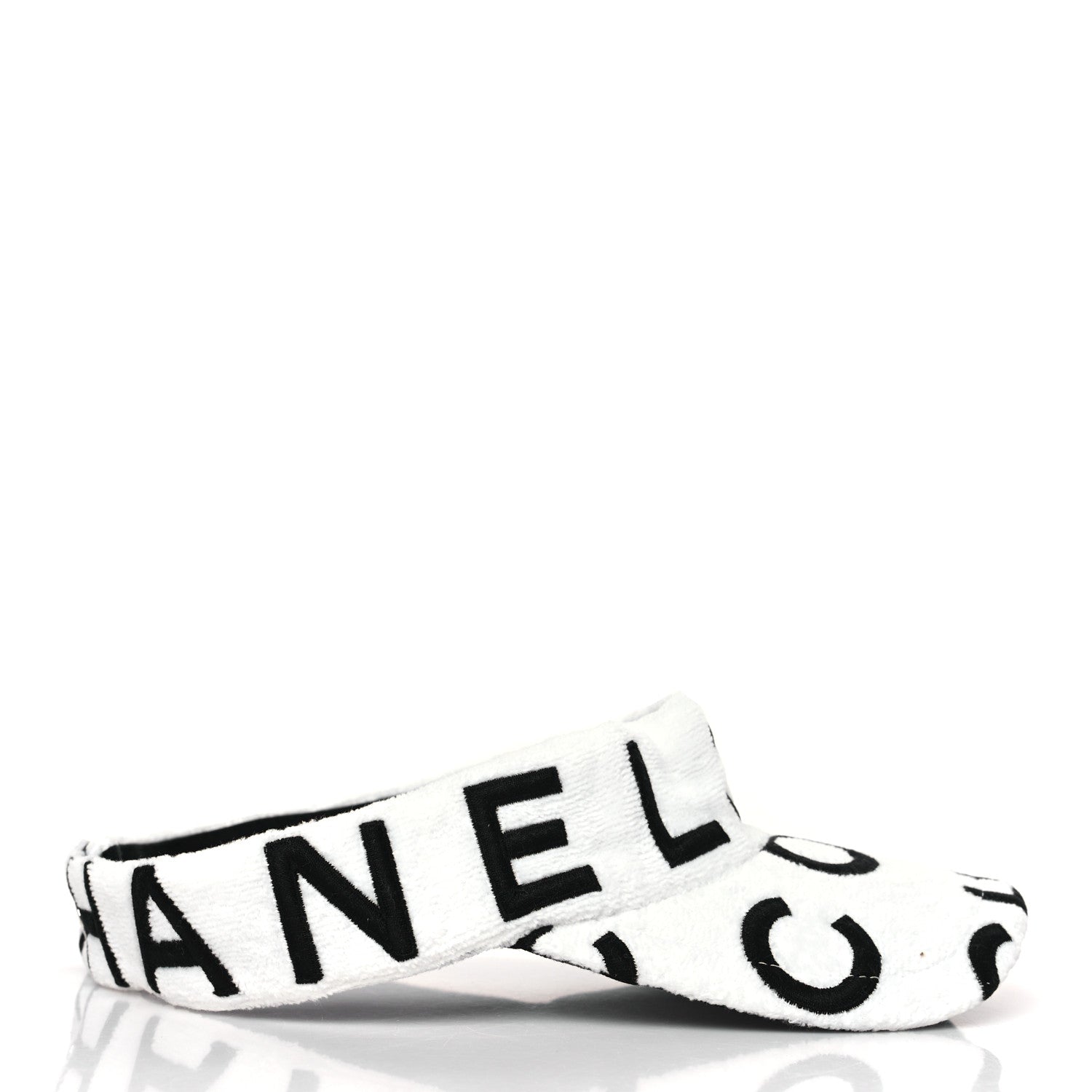 Terry Cotton Logo CC Visor Ecru White