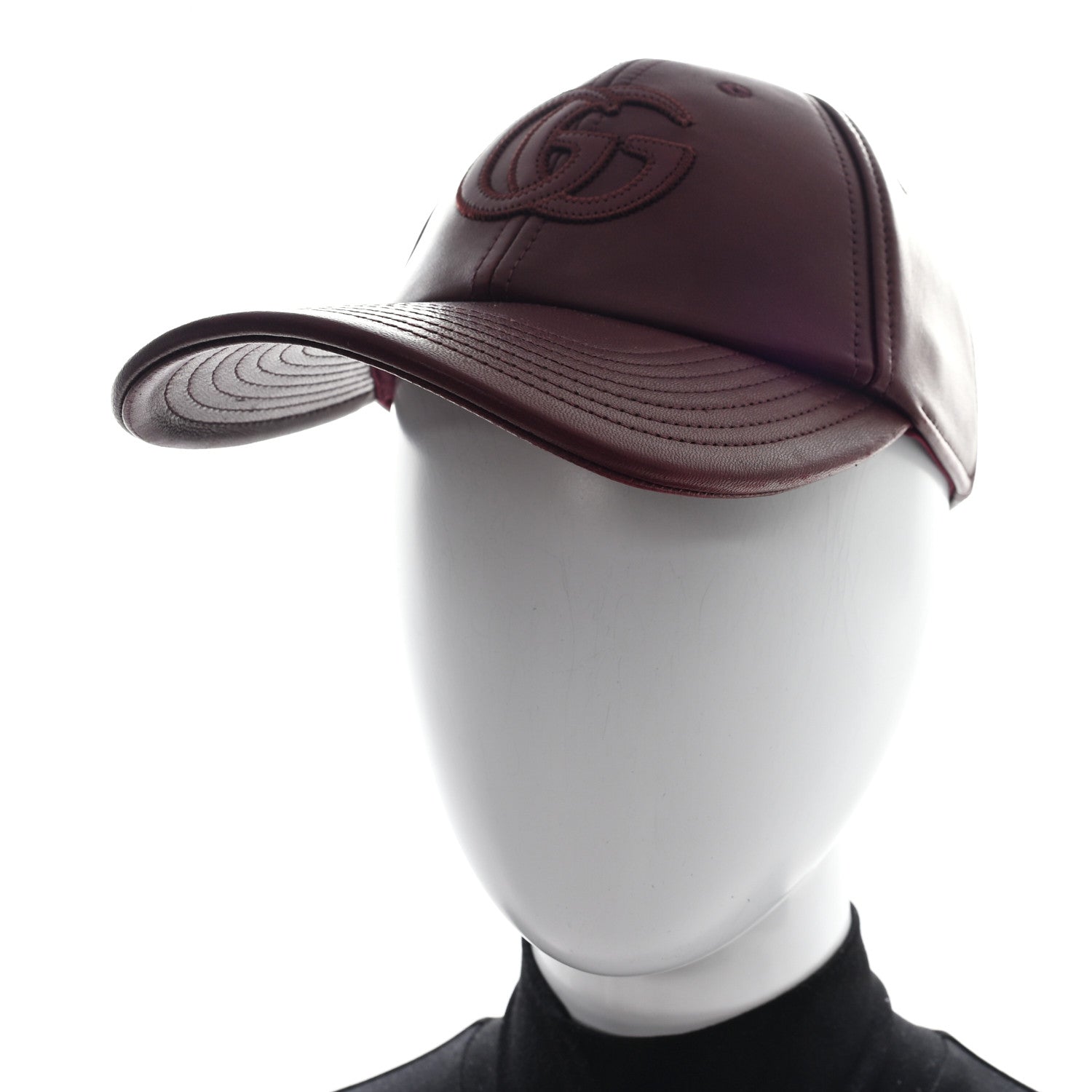 Nappa GG Baseball Hat M Burgundy