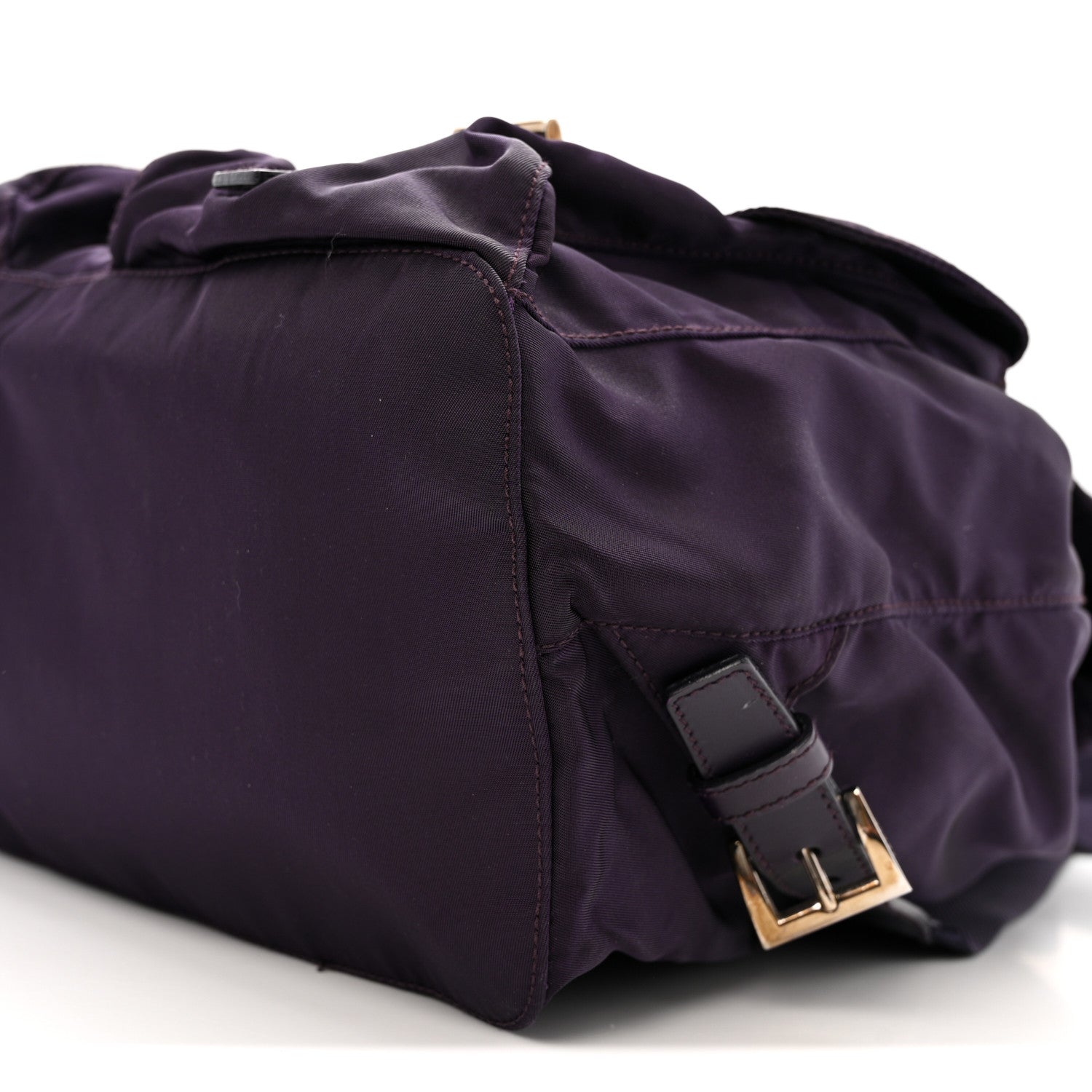 Tessuto Nylon Saffiano Medium Backpack Purple