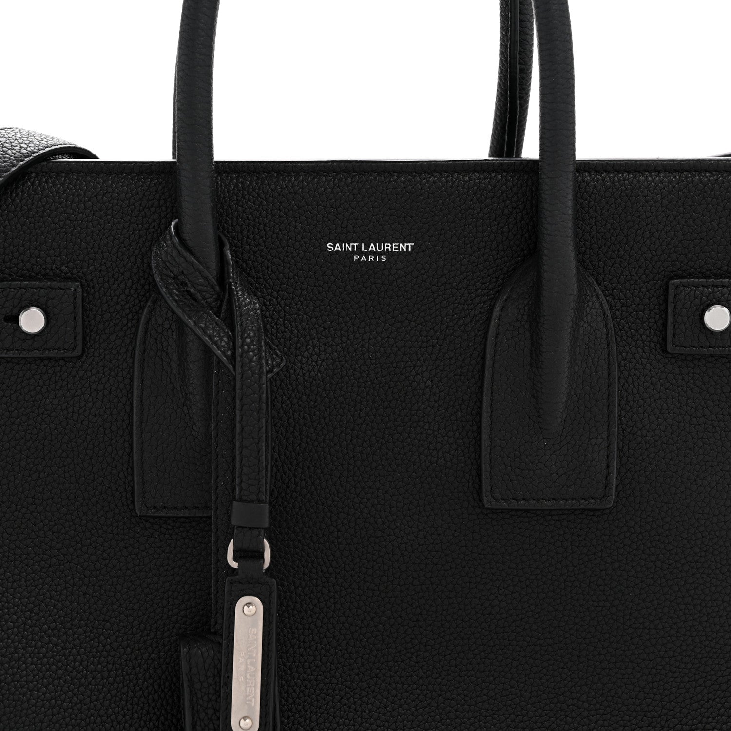 Grained Calfskin Small Supple Sac De Jour Black
