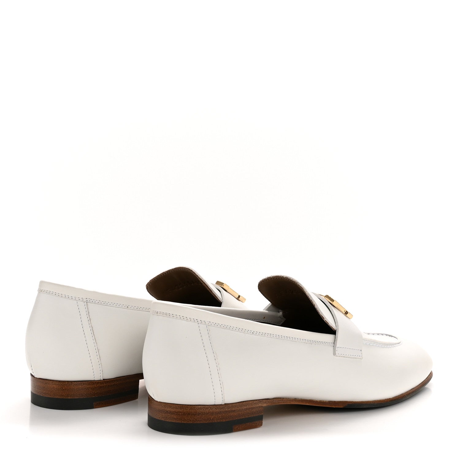 Calfskin Womens Paris Loafers 37 White