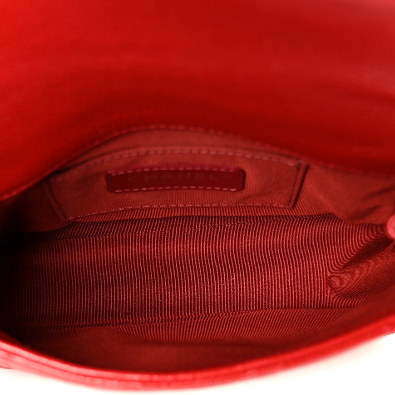 Caviar Quilted Mini Incognito Square Flap Red