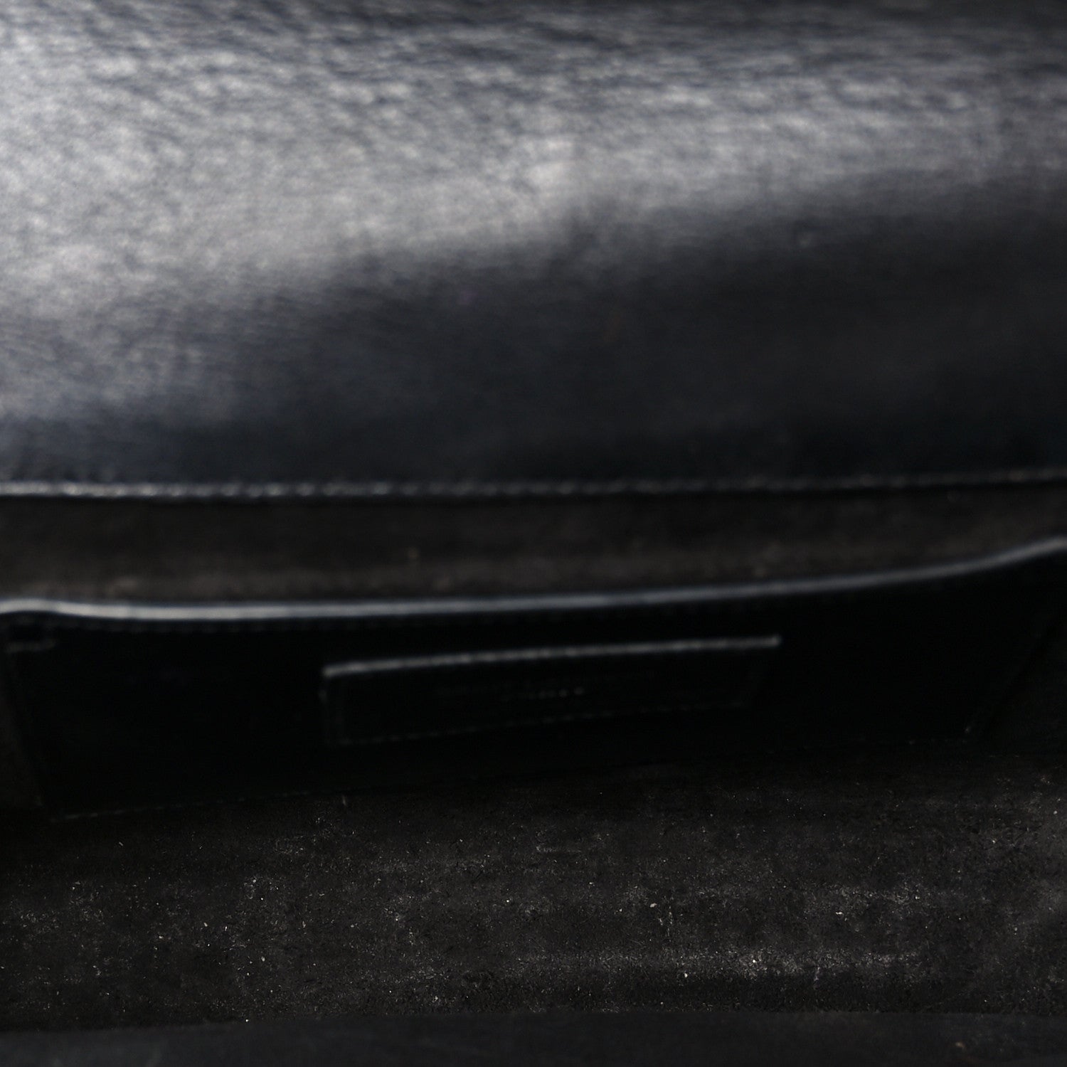 Calfskin Heart Studded Monogram Chain Wallet Black