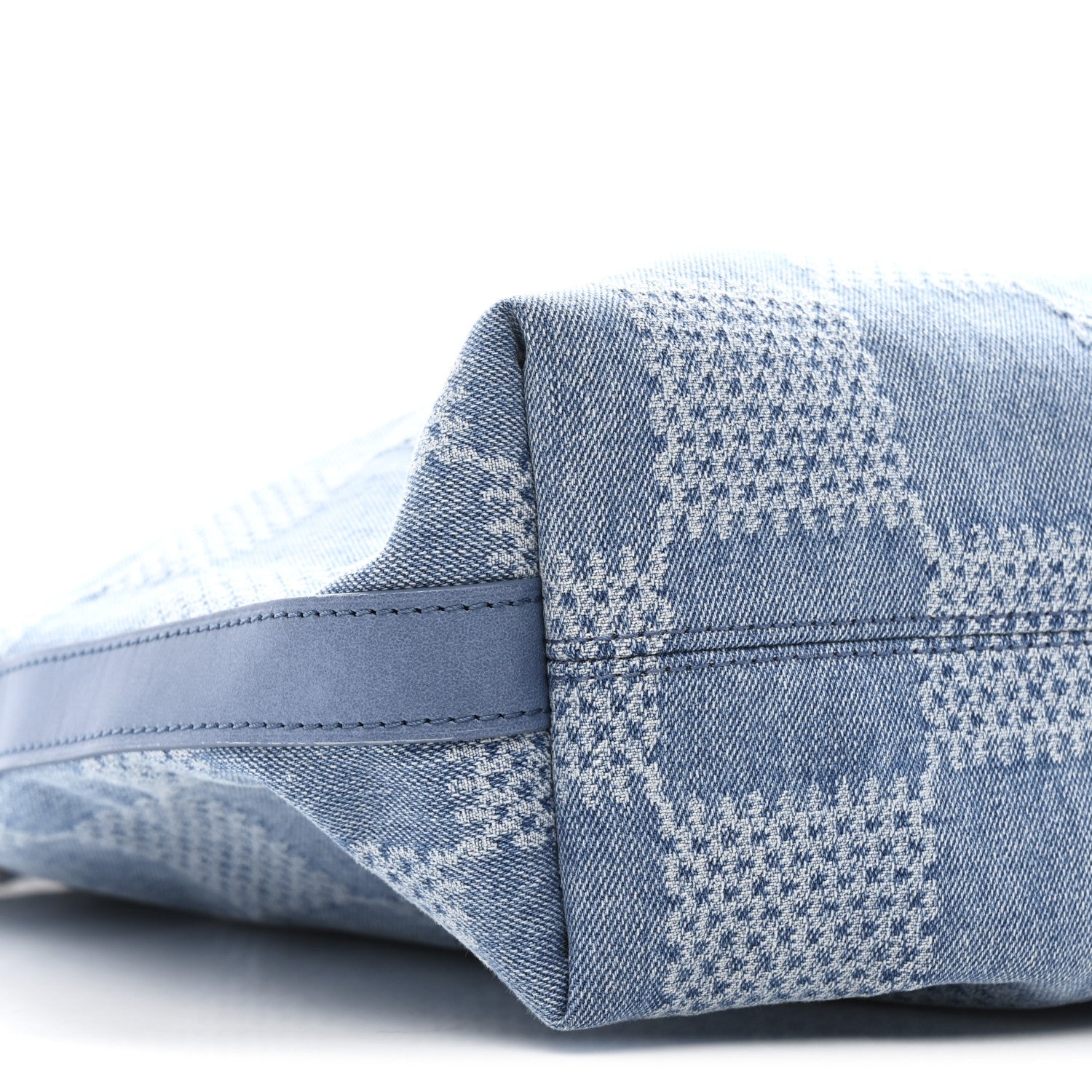 Damier Denim Vagabond Hobo Blue