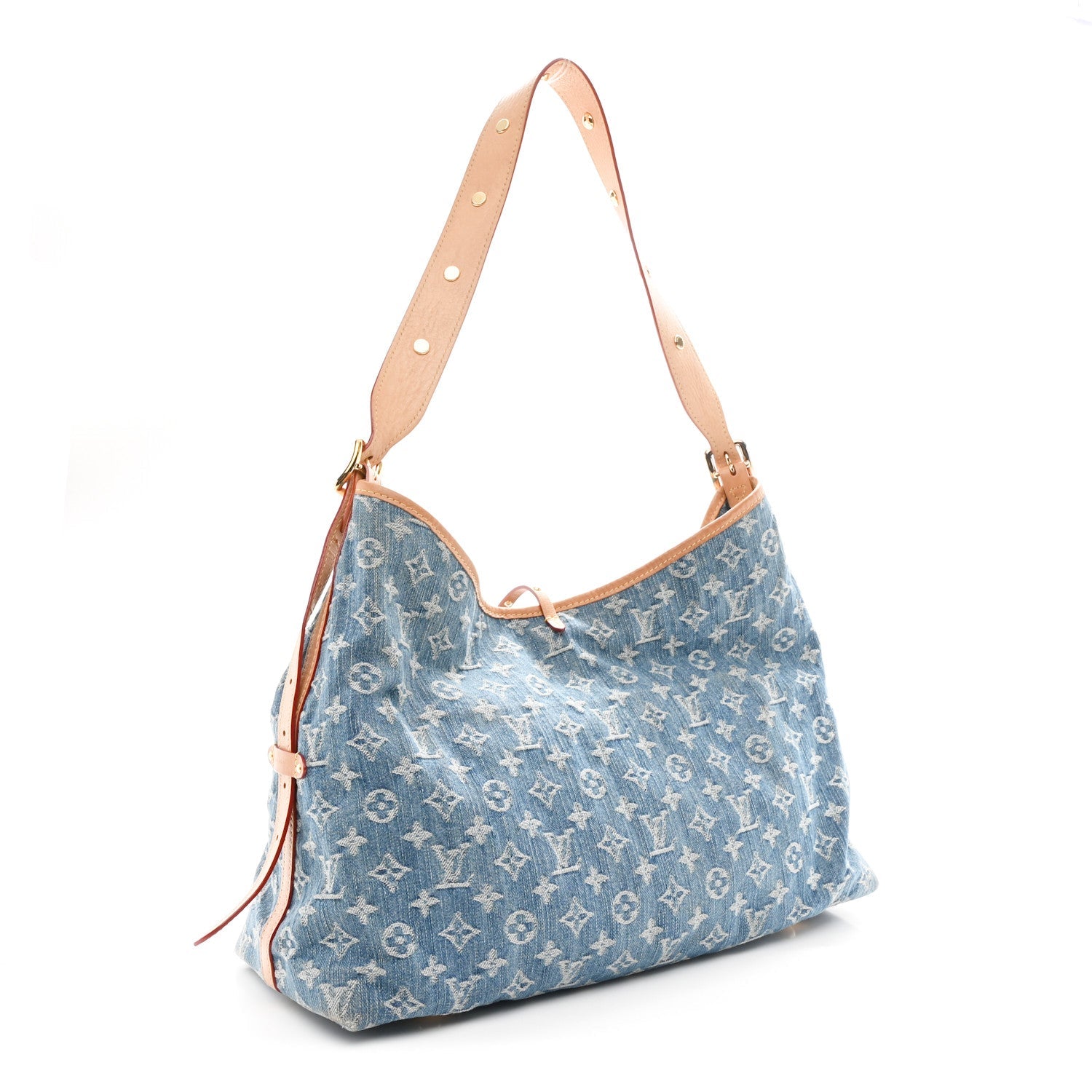 Monogram Denim CarryAll MM Blue