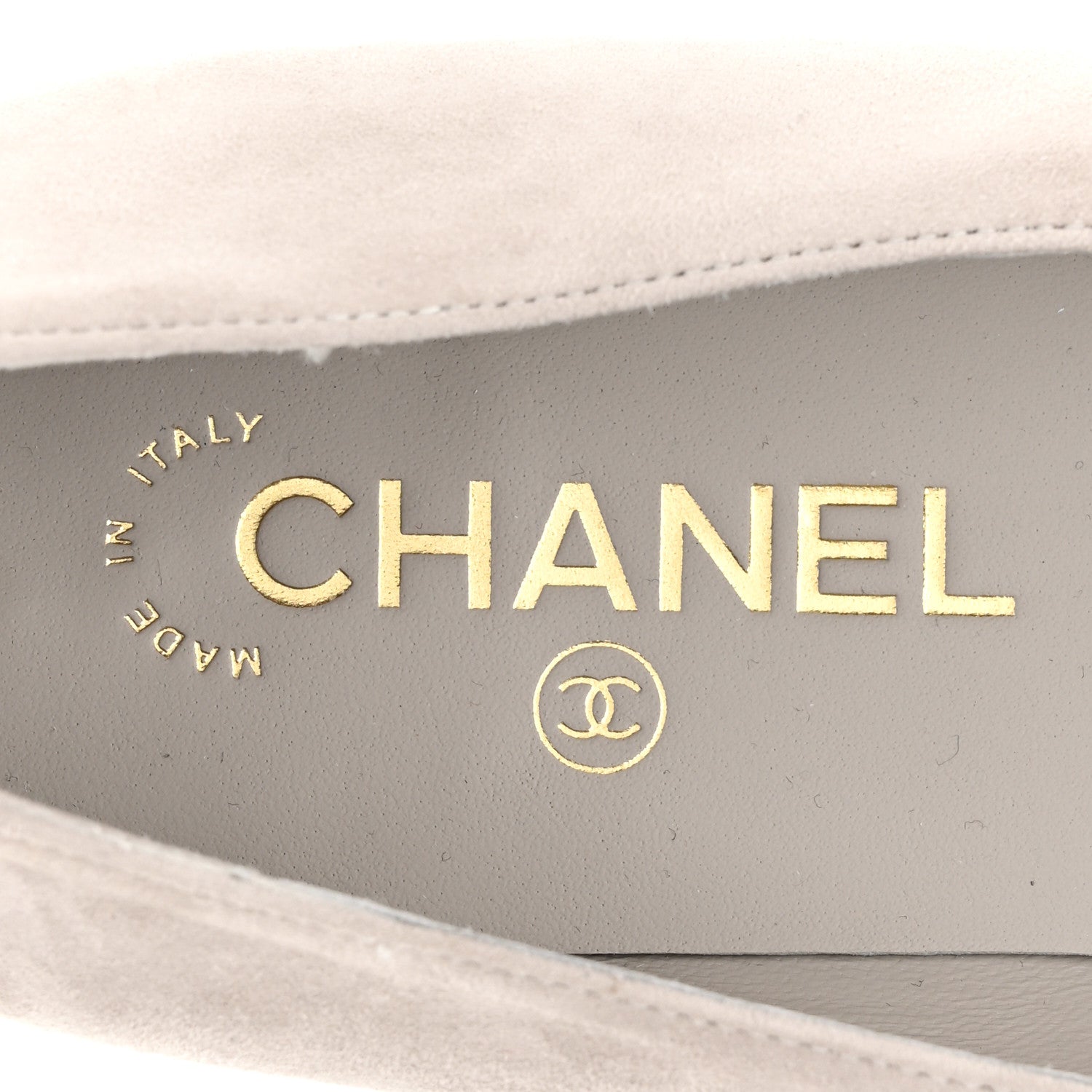 Suede Heart CC Loafers 40.5 Grey