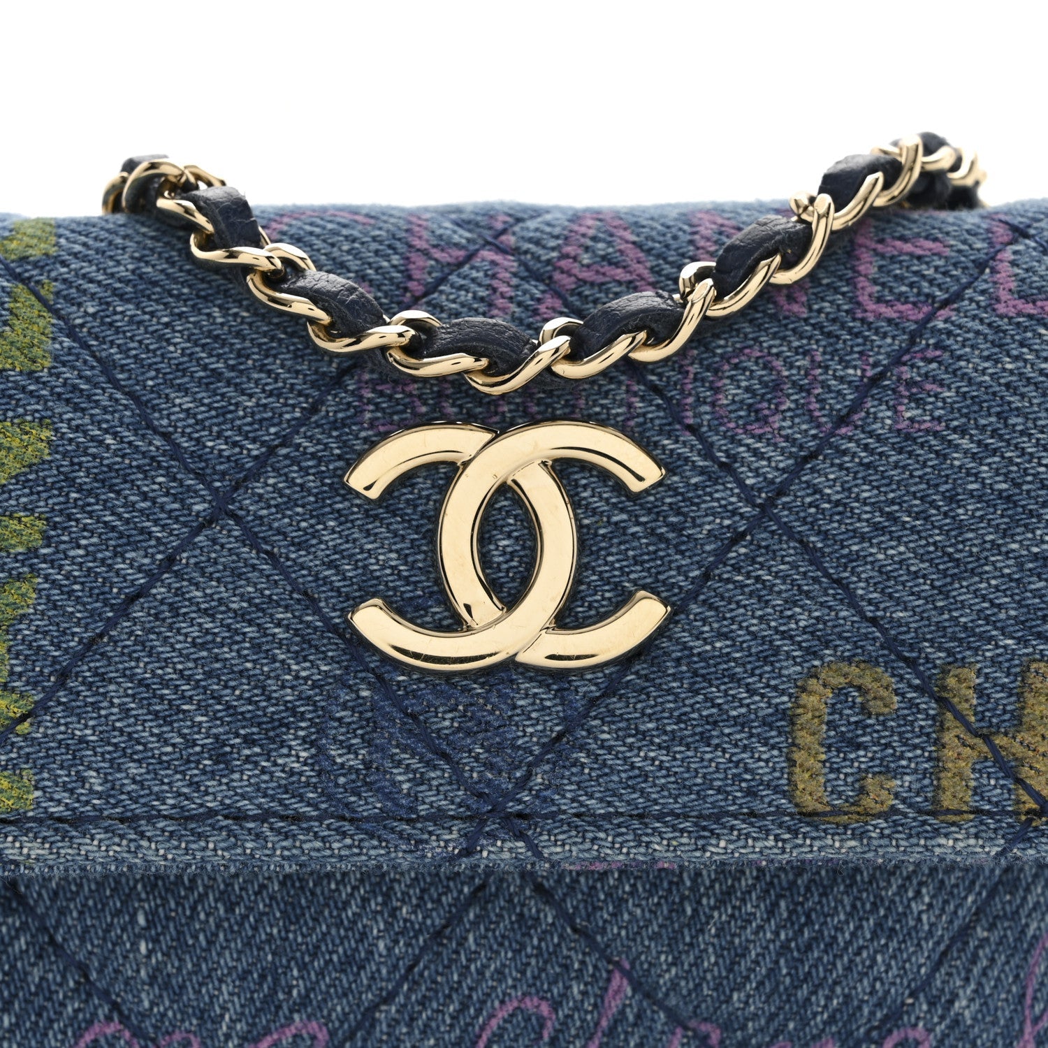 Denim Quilted Denim Mood Belt Bag Blue Multicolor