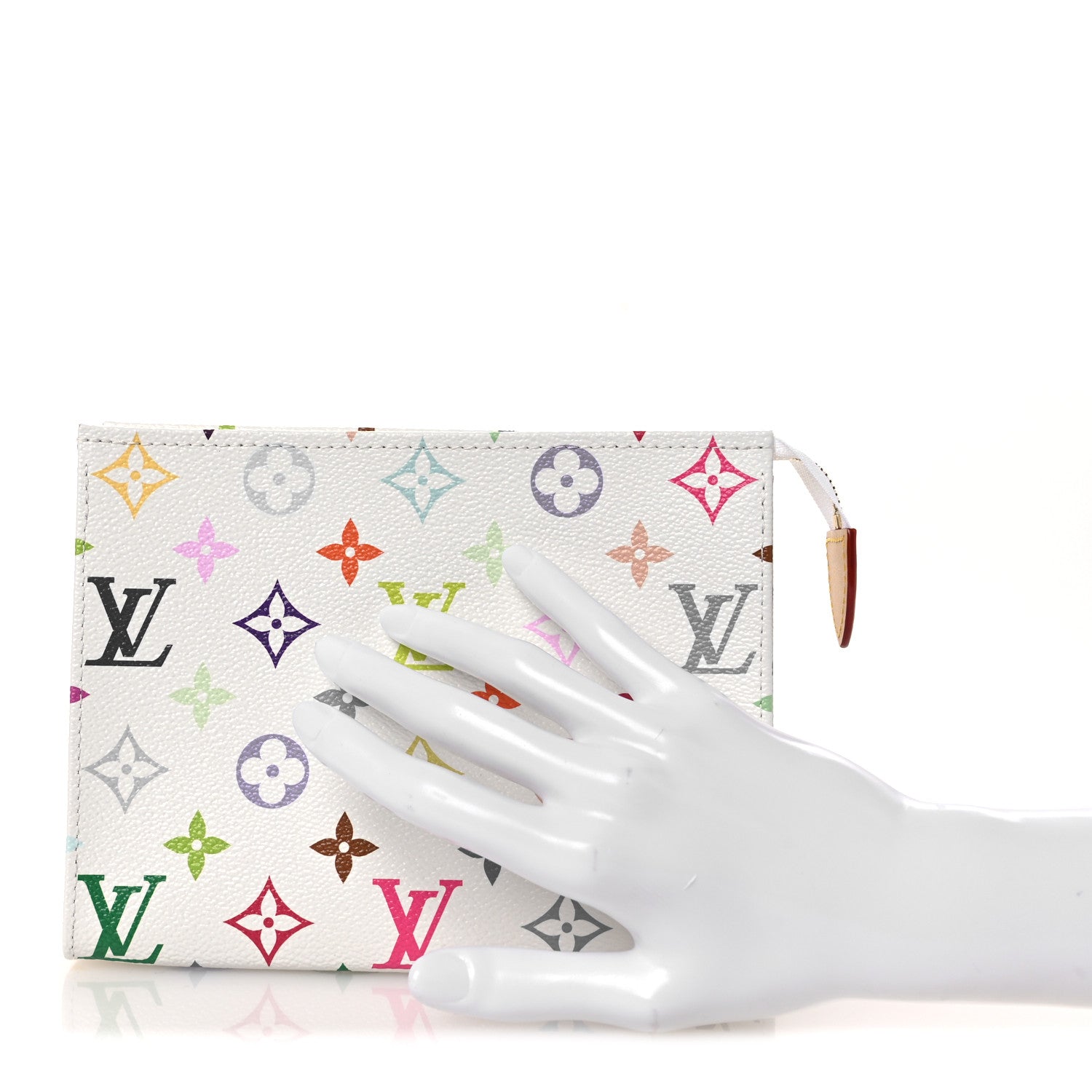LV X TM Monogram Multicolor Toiletry Pouch 19 White