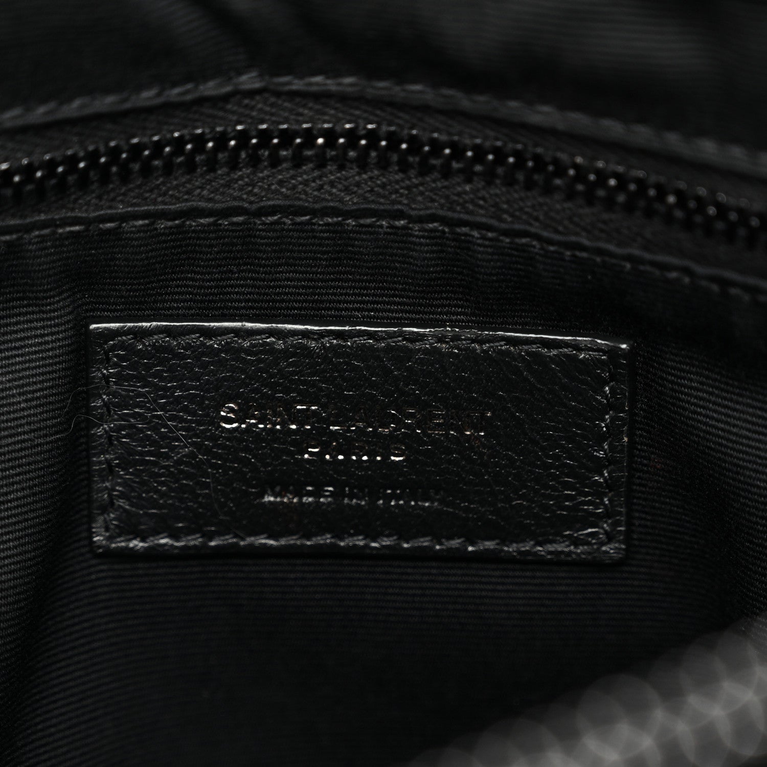 Calfskin Y Quilted Monogram Monochrome Large Loulou Chain Satchel Black