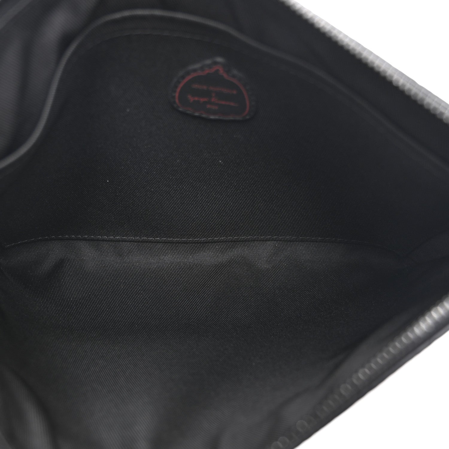 LV X YK Taurillon Monogram Pochette To-Go Black Red