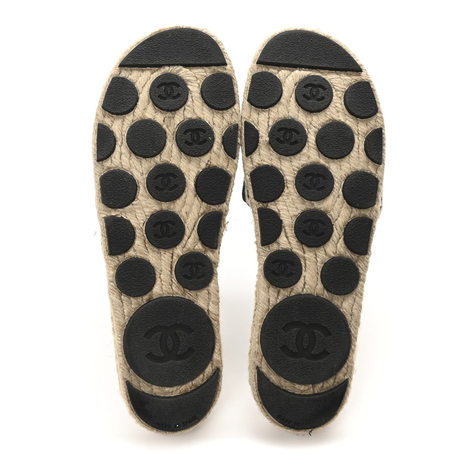 Wool Laminated Lambskin CC Slide Sandals 41 Black Gold