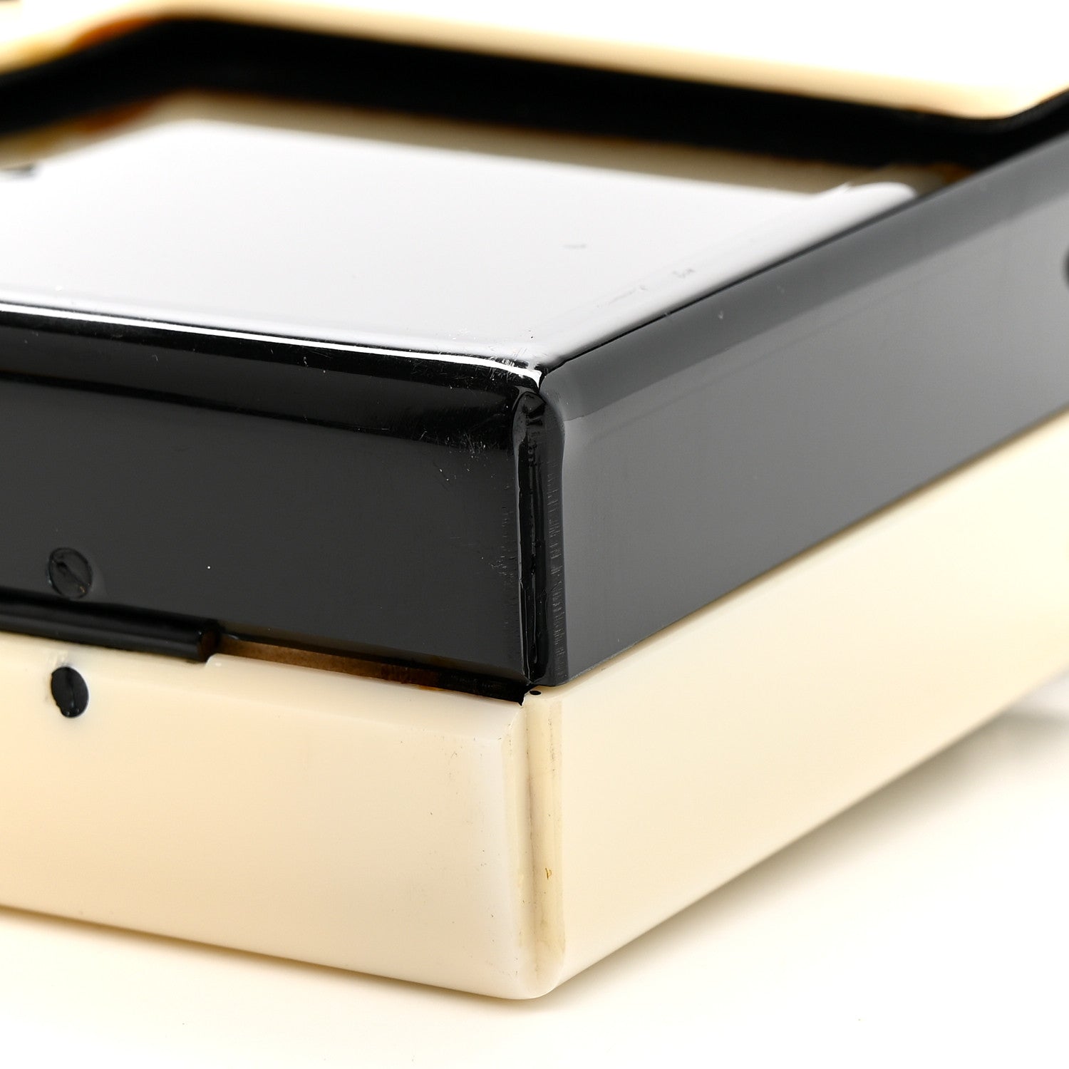 Acrylic Single Flap Black White