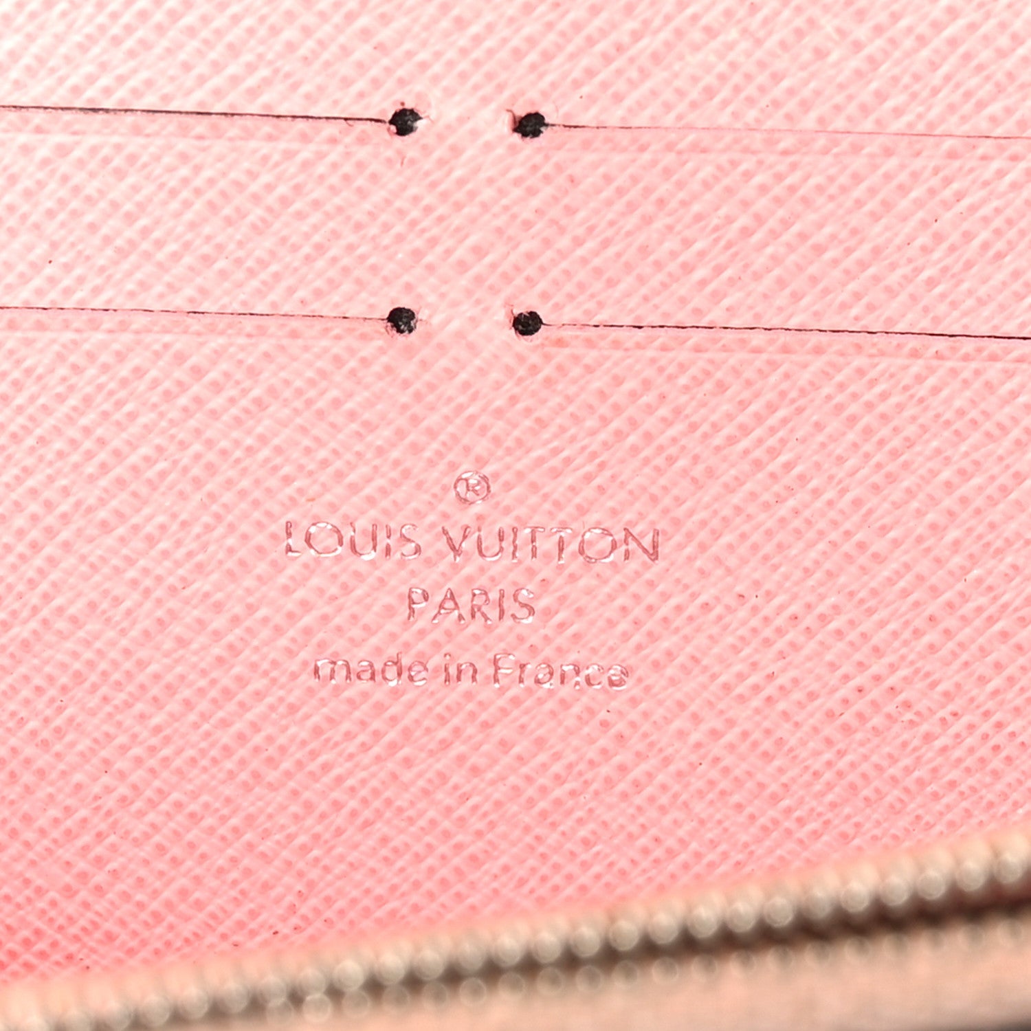 Epi Chain Flower Print Twist Chain Wallet Pink